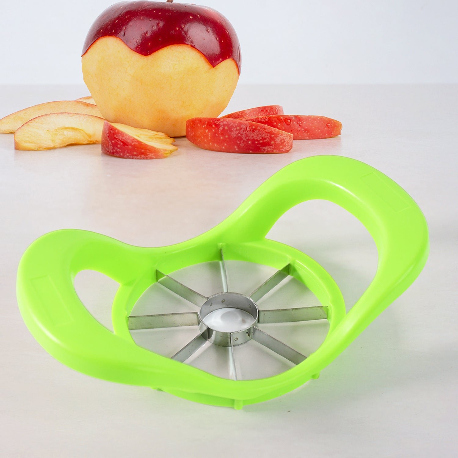 Multi Purpose Fruit Slicer Apple Cutter Regular With 8 Stainless Steel Blades Apple Slicer (1 Pc) - Shivani Jaswal Multi Purpose Fruit Slicer Apple Cutter Regular With 8 Stainless Steel Blades Apple Slicer (1 Pc)
