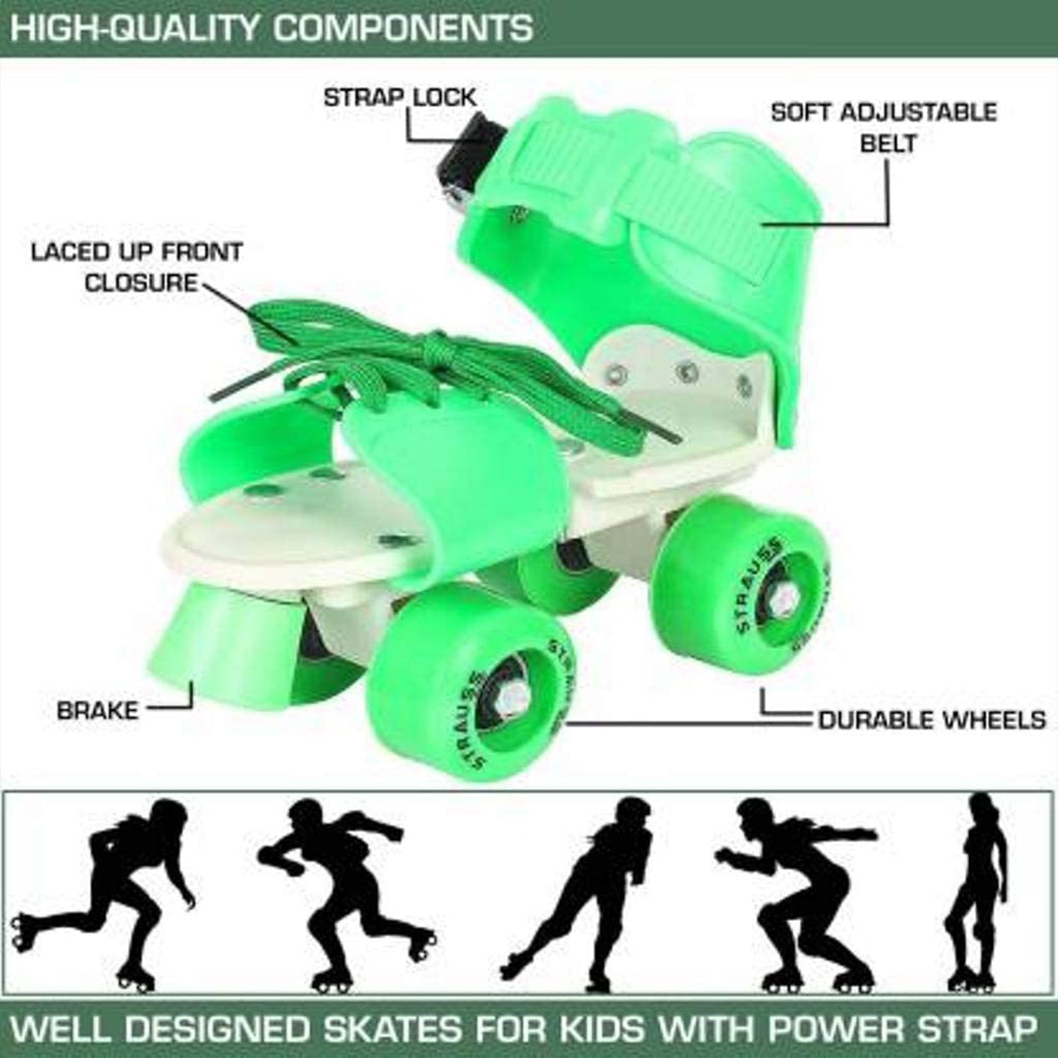 Roller Skates for Kids, Very Adjustable & Comfortable to Use / Roller Skate, Skating / (Pair of 1) - Shivani Jaswal Roller Skates for Kids, Very Adjustable & Comfortable to Use / Roller Skate, Skating / (Pair of 1)ÂÂ