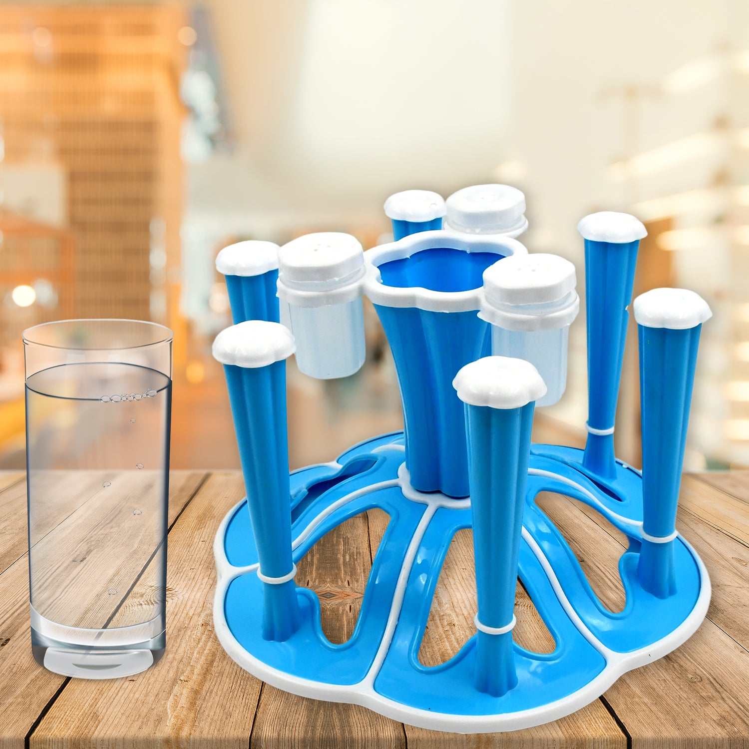 Miracle Plastic Glass Stand for Kitchen & Dining (6-Glass, Spices, Moq - 2 Pc) - Shivani Jaswal Miracle Plastic Glass Stand for Kitchen & Dining (6-Glass, Spices, Moq - 2 Pc)
