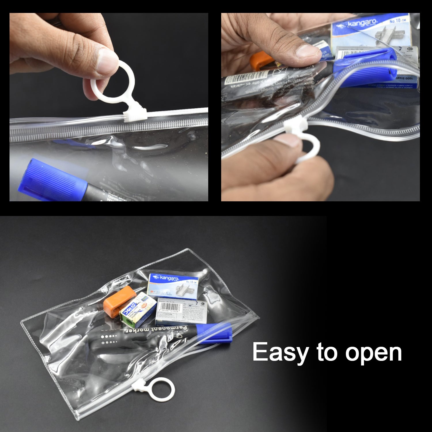 20 Pc Transparent Pouch For Carrying Stationary Stuffs And All By The Students. - Shivani Jaswal 20 Pc Transparent Pouch For Carrying Stationary Stuffs And All By The Students.