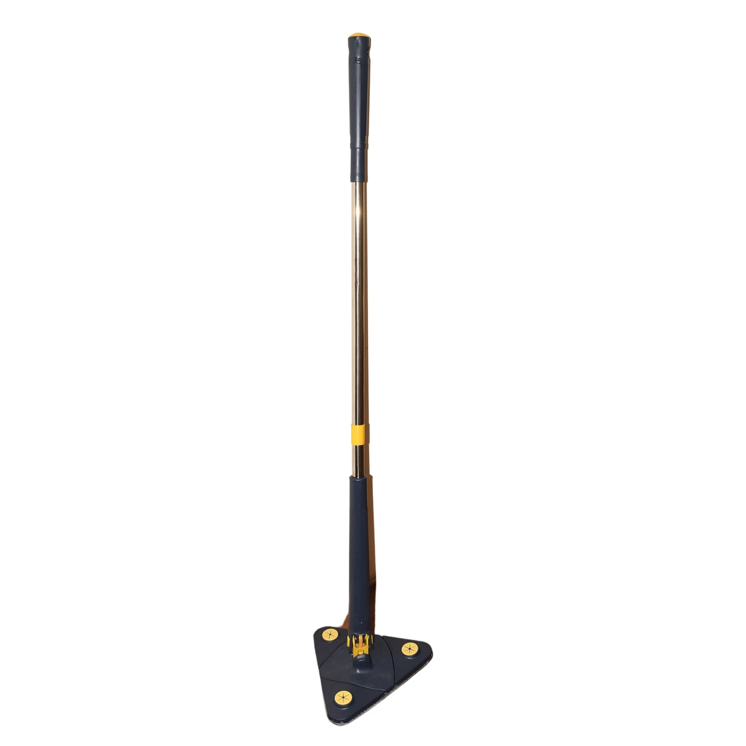 Rotatable Adjustable Triangle Cleaning Mop Triangle Mop with Stainless Steel Long Handle Push-Pull Squeezing Cleaning Mop Dry & Wet Mop for Floor Windows (1 Pc) - Shivani Jaswal Rotatable Adjustable Triangle Cleaning Mop Triangle Mop with Stainless Steel Long Handle Push-Pull Squeezing Cleaning Mop Dry & Wet Mop for Floor Windows (1 Pc)