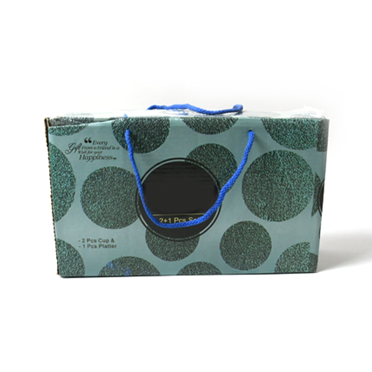 Ceramic Tea/Coffee Cup Set - Alpino 3-Piece with 2-Compartment Serving Platter (BPA-Free) - Shivani Jaswal Ceramic Tea/Coffee Cup Set - Alpino 3-Piece with 2-Compartment Serving Platter (BPA-Free)