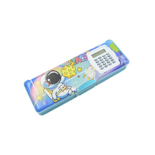 Magnetic Geometry Box - Double-Sided Pencil Case with Calculator for Students