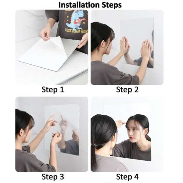 3D Mirror Wall Stickers for Wall (3 Pcs Set)