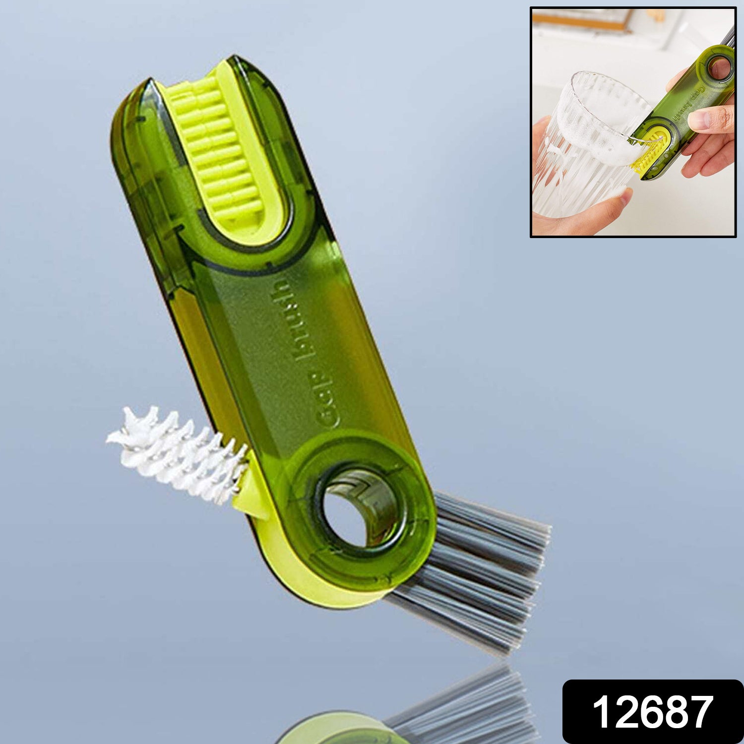 3-in-1 Multifunctional Bottle & Cup Cleaning Brush – Lid & Cover Scrubber for Kitchen (1 Pc) - Shivani Jaswal 3-in-1 Multifunctional Bottle & Cup Cleaning Brush – Lid & Cover Scrubber for Kitchen (1 Pc)