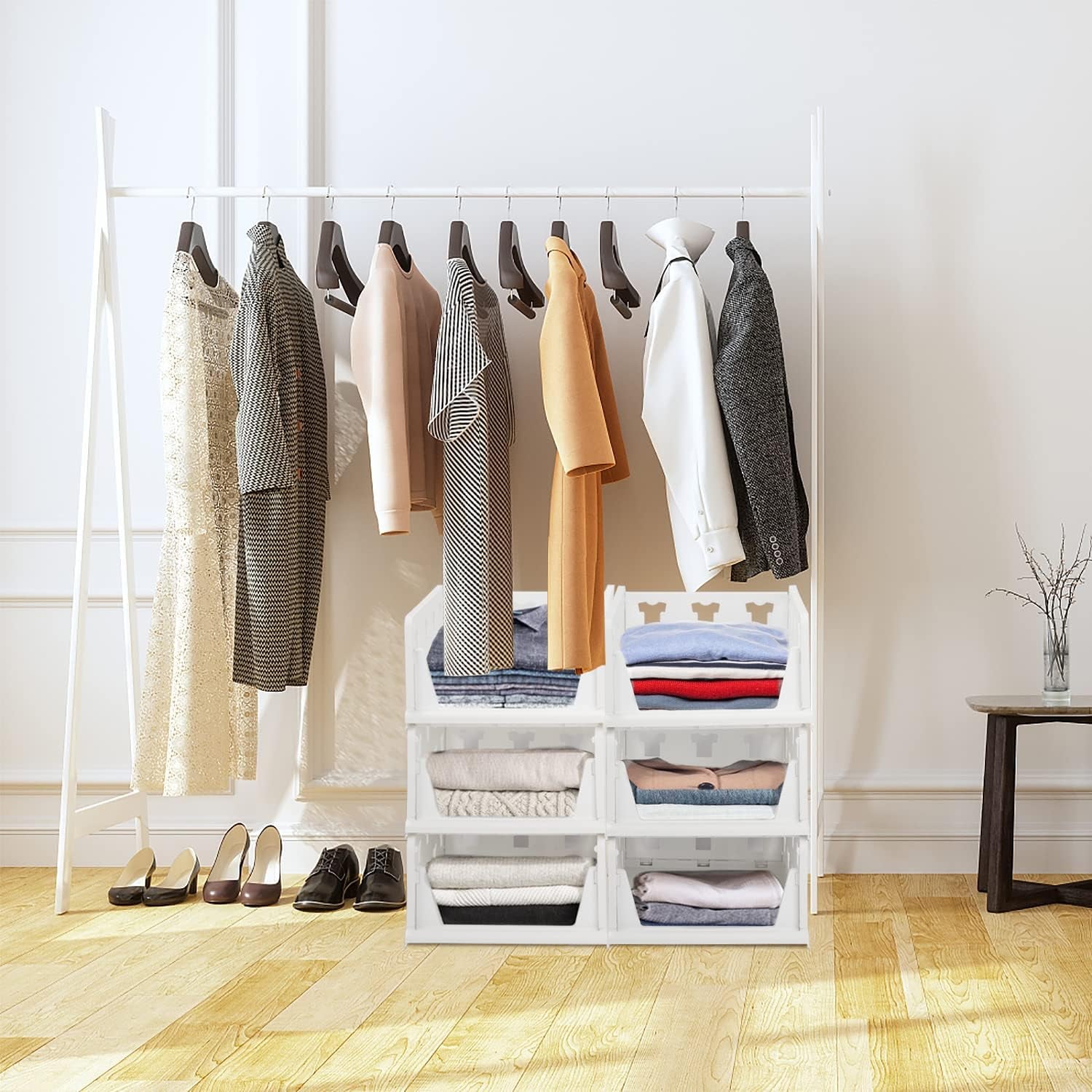 3 Layer Stackable Multifunctional Storage,for Clothes Foldable Drawer Shelf Basket Utility Cart Rack Storage Organizer Cart for Kitchen, Pantry Closet, Bedroom, Bathroom, Laundry(3 Layer 1 Pc) - Shivani Jaswal 3 Layer Stackable Multifunctional Storage,for Clothes Foldable Drawer Shelf Basket Utility Cart Rack Storage Organizer Cart for Kitchen, Pantry Closet, Bedroom, Bathroom, Laundry(3 Layer 1 Pc)