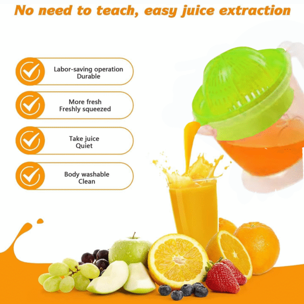 Plastic Manual Orange/Sweet Lime Juicer Squeezer