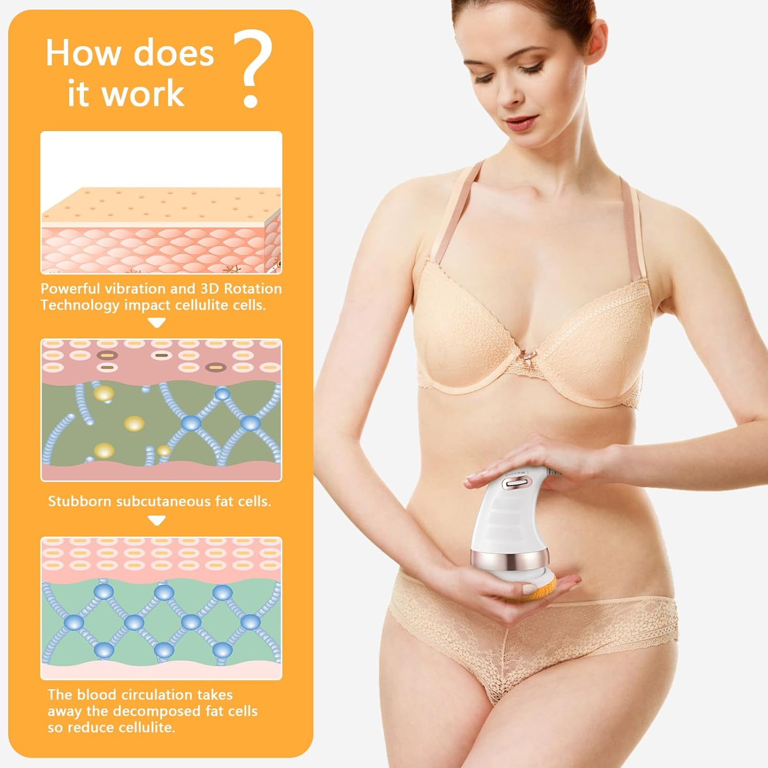 Body Sculpting Massager with 3 Pads, Adjustable Speed, Handheld Electric Massager for Full Body (1 Pc) - Shivani Jaswal Body Sculpting Massager with 3 Pads, Adjustable Speed, Handheld Electric Massager for Full Body (1 Pc)
