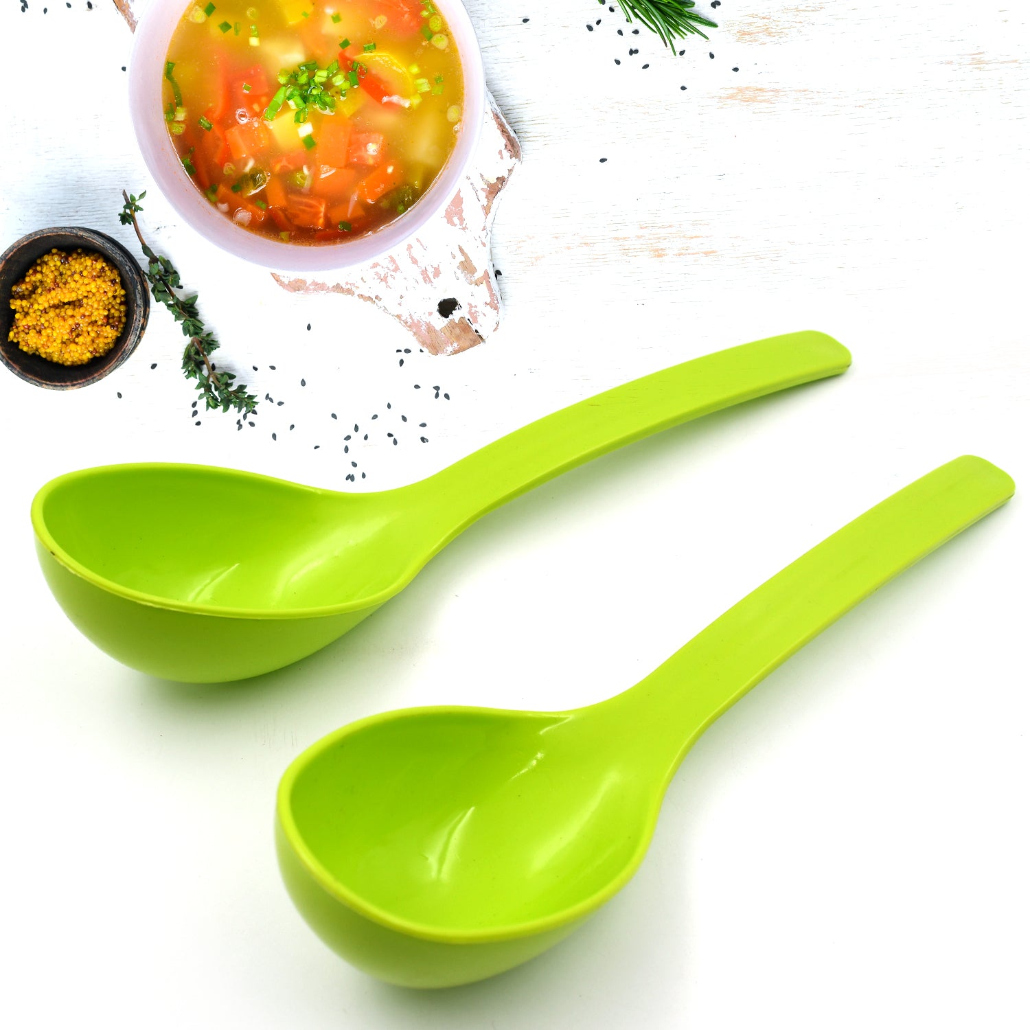 Plastic Spoon Kitchen Multipurpose Serving Ladle for Frying, Serving, Turner, Curry Ladle, Serving Rice, Spoon Used While Eating and Serving Food Stuffs Etc (2 Pcs Set / 10 Inch ) - Shivani Jaswal Plastic Spoon Kitchen Multipurpose Serving Ladle for Frying, Serving, Turner, Curry Ladle, Serving Rice, Spoon Used While Eating and Serving Food Stuffs Etc (2 Pcs Set / 10 Inch )