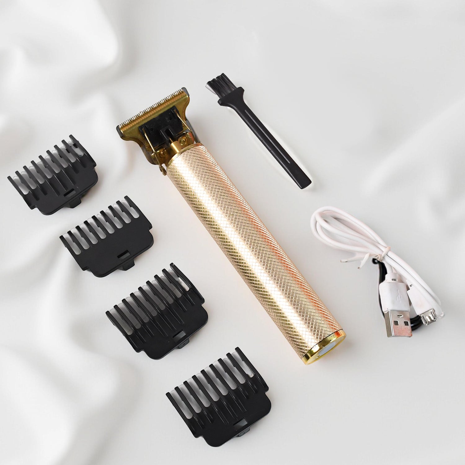Men's Hair Trimmer & Beard Clipper with 4 Adjustable Blades & Cleaning Brush, Hair accessories - Shivani Jaswal Men's Hair Trimmer & Beard Clipper with 4 Adjustable Blades & Cleaning Brush, Hair accessories