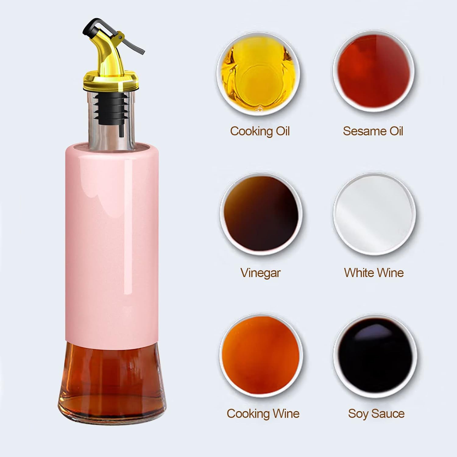 Olive Oil Dispenser – Leakproof Glass Bottle with Non-Drip Spout for Kitchen & Cooking (300 ML) - Shivani Jaswal Olive Oil Dispenser – Leakproof Glass Bottle with Non-Drip Spout for Kitchen & Cooking (300 ML)