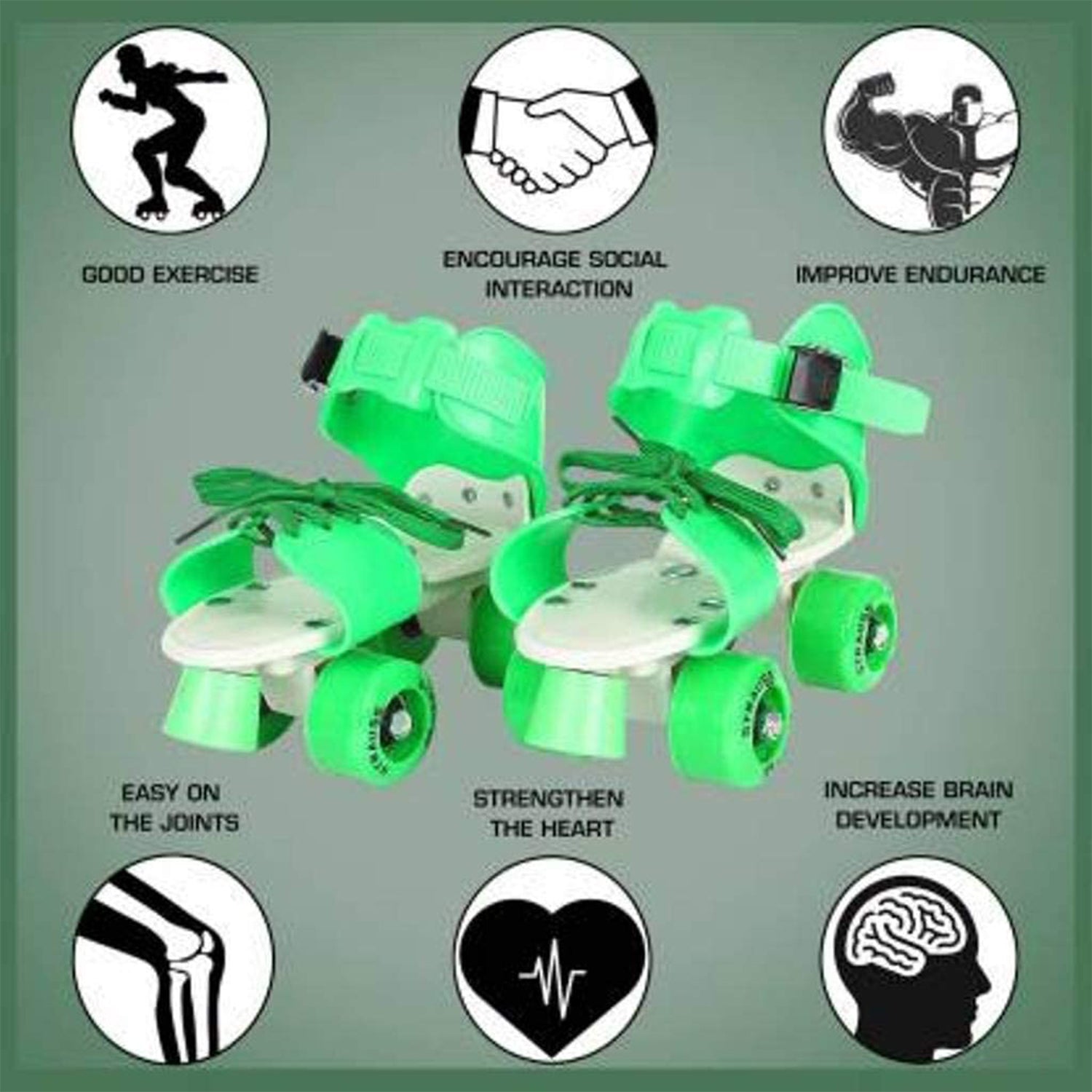 Roller Skates for Kids, Very Adjustable & Comfortable to Use / Roller Skate, Skating / (Pair of 1) - Shivani Jaswal Roller Skates for Kids, Very Adjustable & Comfortable to Use / Roller Skate, Skating / (Pair of 1)ÂÂ