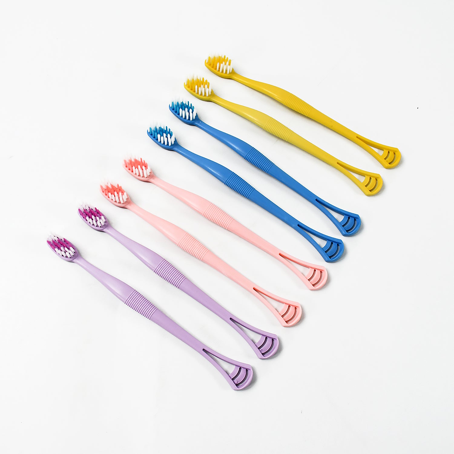2-in-1 Tooth Brush with Tongue Scraper, Soft Bristle & Long Handle (8Pcs) Soft Toothbrush - Shivani Jaswal 2-in-1 Tooth Brush with Tongue Scraper, Soft Bristle & Long Handle (8Pcs) Soft Toothbrush