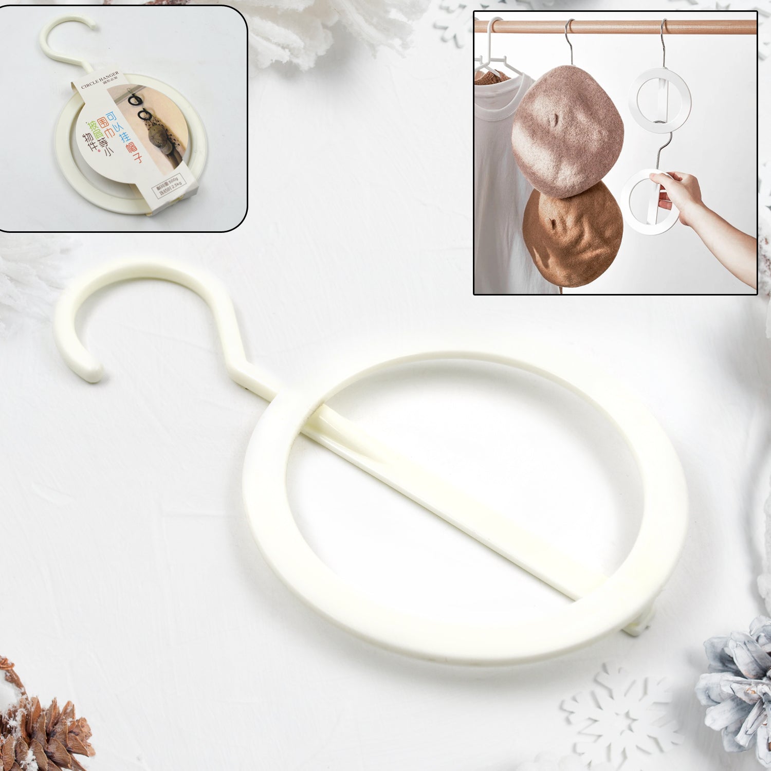Plastic Circle Hanger for Hats, Towels & Bags (1 Pc) - Shivani Jaswal Plastic Circle Hanger for Hats, Towels & Bags (1 Pc)