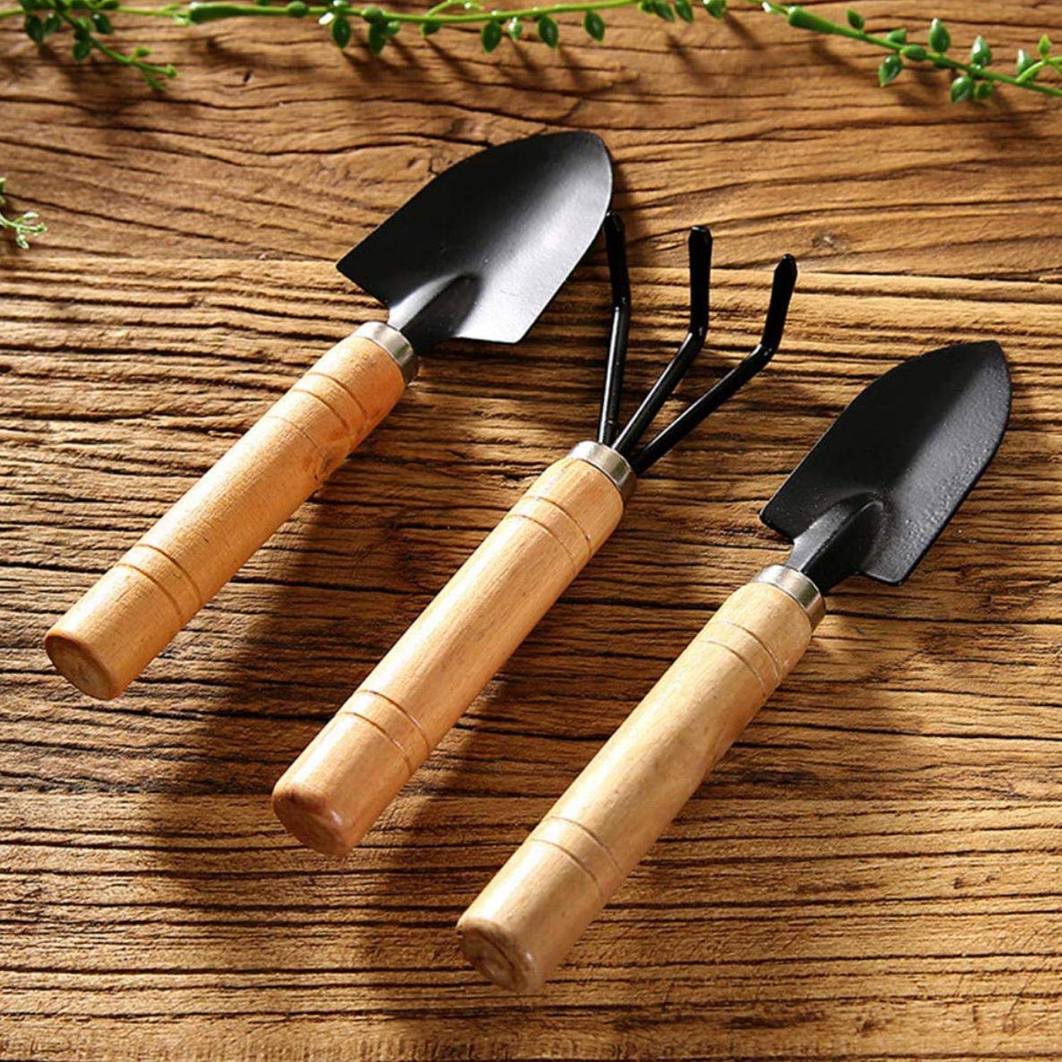 Small sized Hand Cultivator, Small Trowel, Garden Fork (Set of 3) - Shivani Jaswal Small sized Hand Cultivator, Small Trowel, Garden Fork (Set of 3)