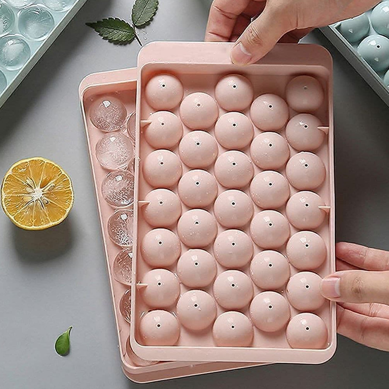 Plastic Round BPA Free Reusable Ice Cube Ice Ball Mold / Lolli Candy Maker (20x12cm) - Shivani Jaswal Plastic Round BPA Free Reusable Ice Cube Ice Ball Mold / Lolli Candy Maker (20x12cm)