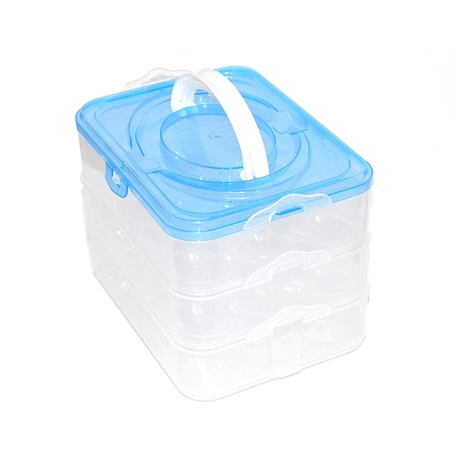 3-Layer Plastic Refrigerator Egg Storage Box (36 Grid) - Shivani Jaswal 3-Layer Plastic Refrigerator Egg Storage Box (36 Grid)
