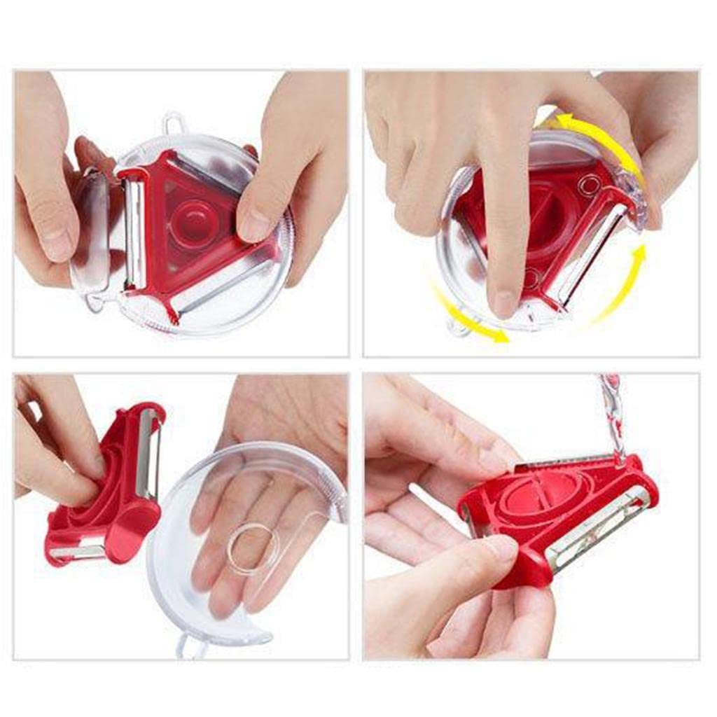 3 in 1 Multi Function Three Use Rotary Hanging Round Planer Peeler and Cutter Vegetable Slicer Kitchen Tools Kitchen Gadgets - Shivani Jaswal 3 in 1 Multi Function Three Use Rotary Hanging Round Planer Peeler and Cutter Vegetable Slicer Kitchen Tools Kitchen Gadgets