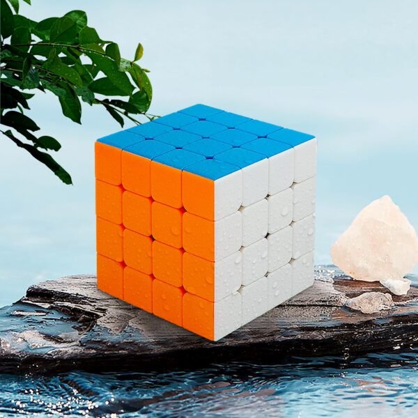 Small Puzzles Cubes 4Ãƒâ€”4Ãƒâ€”4 High Speed Sticker Less Magic Cube Game, Kids and Professionals Magic Cube Puzzle Toy, Pack of 1, 8+ Years