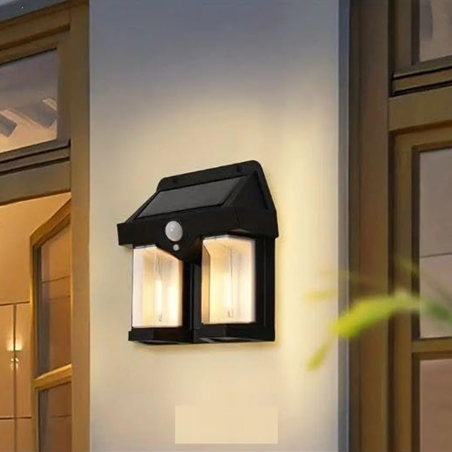 Outdoor Solar Wall Lamp Outdoor Waterproof High Quality Lamp Induction Garden Lamp Garden Villa Night Lamp Double Lamp Light (1 Pc) - Shivani Jaswal Outdoor Solar Wall Lamp Outdoor Waterproof High Quality Lamp Induction Garden Lamp Garden Villa Night Lamp Double Lamp Light (1 Pc)