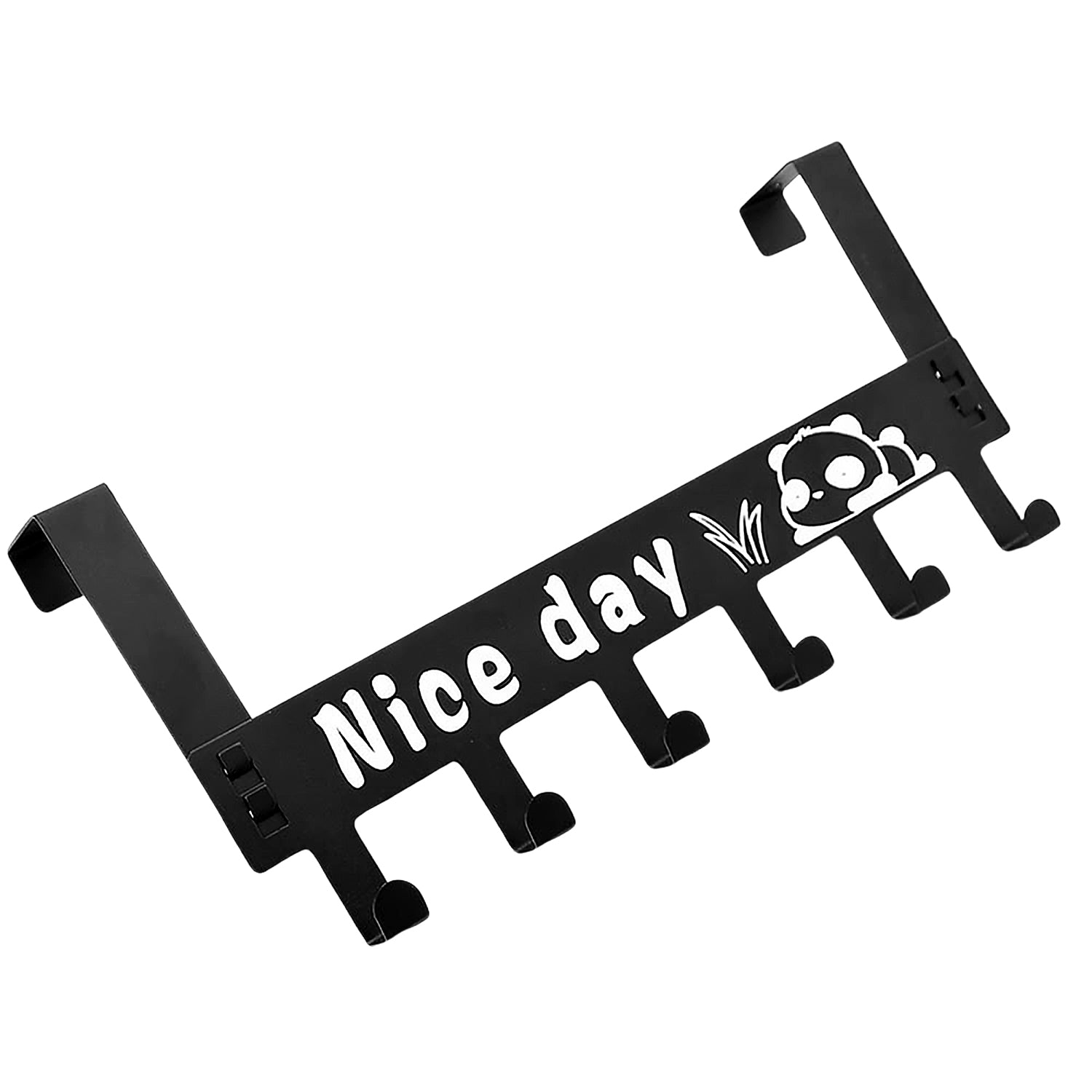 Heavy-Duty Carbon Steel Over Door Hook Rack for Towels & Coats (1 Pc, 6 Hooks) - Shivani Jaswal Heavy-Duty Carbon Steel Over Door Hook Rack for Towels & Coats (1 Pc, 6 Hooks)