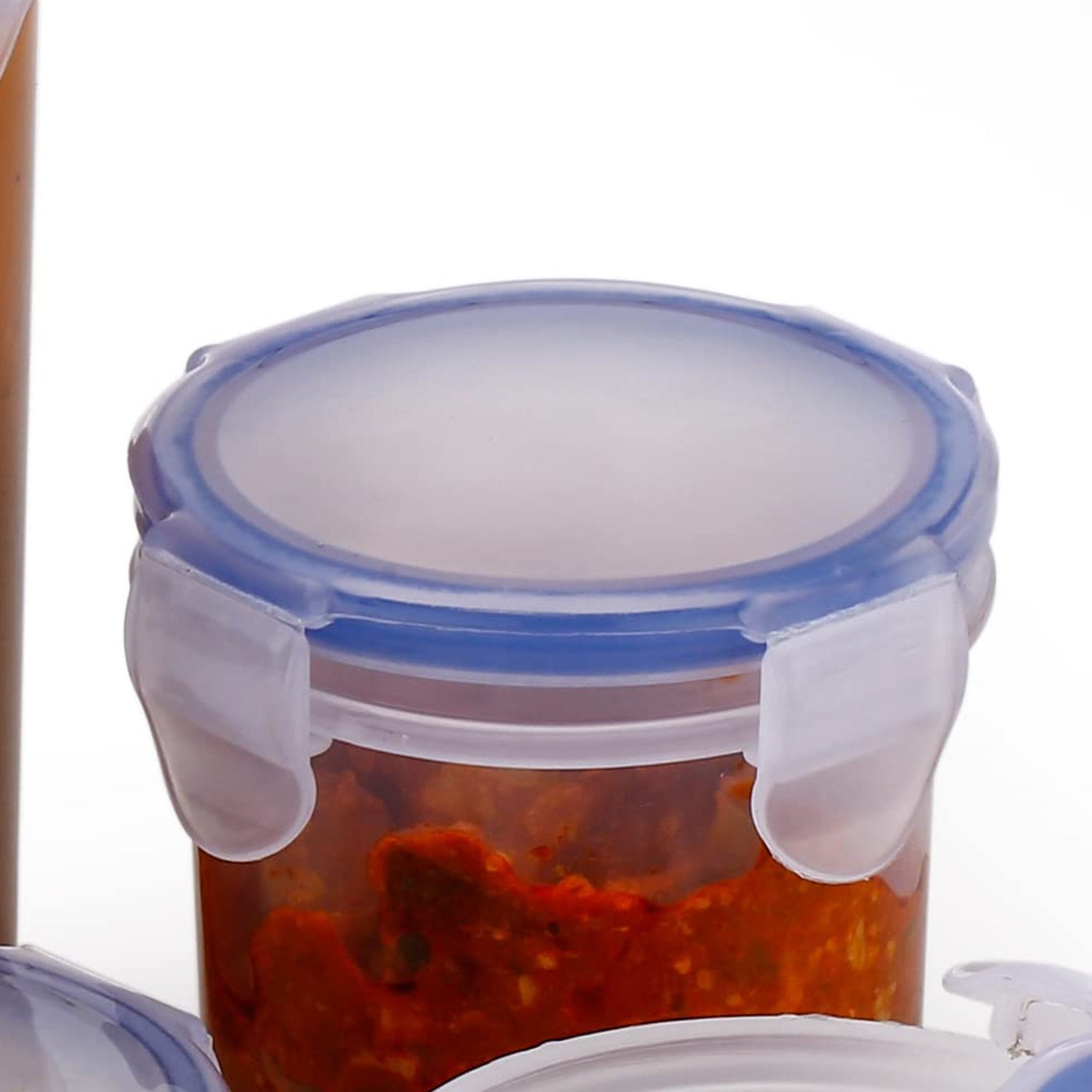 Plastic Liquid Round Airtight Food Storage Container with Leak Proof Locking Lid - Shivani Jaswal Plastic Liquid Round Airtight Food Storage Container with Leak Proof Locking Lid