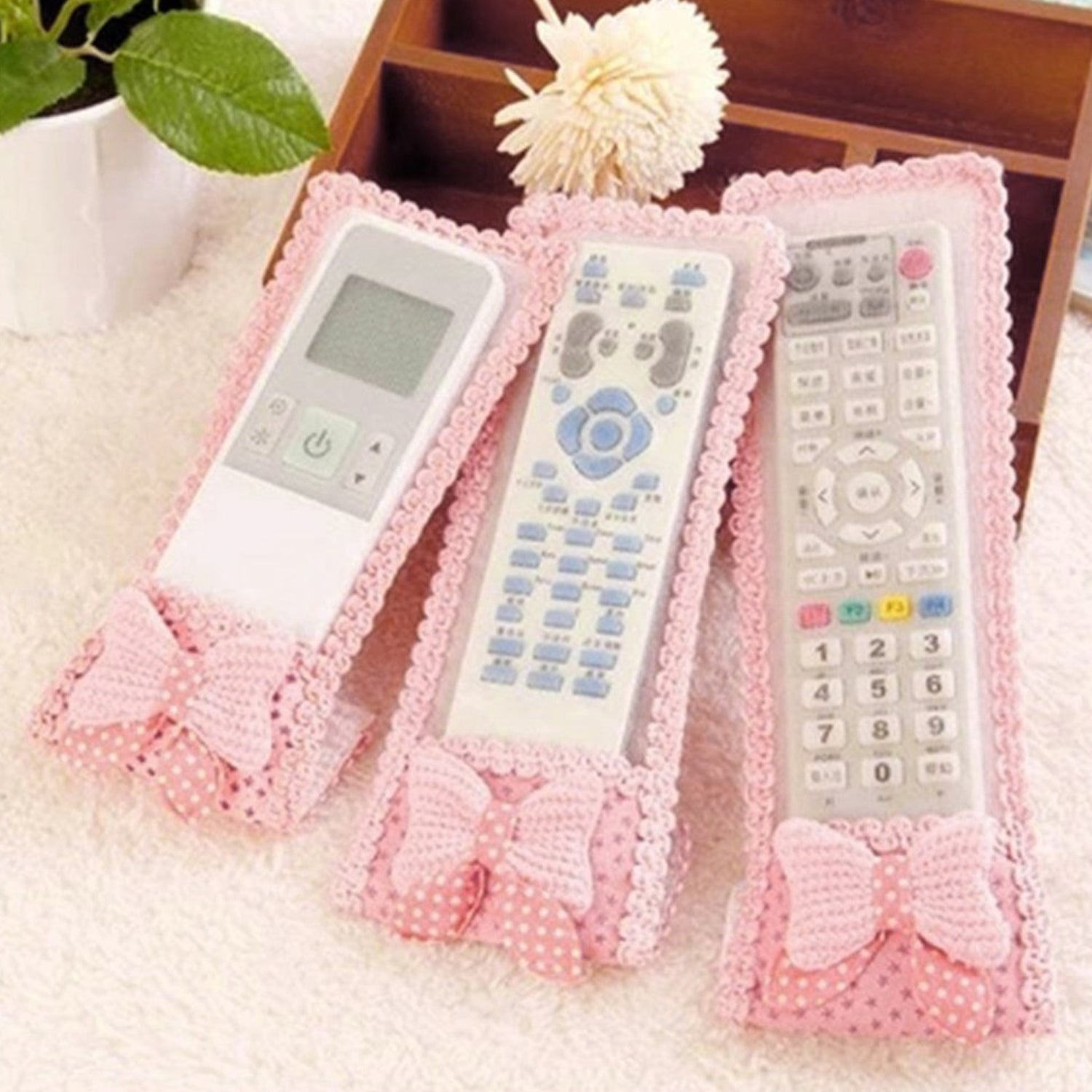 3pc Remote Cover for TV, Air Conditioner, D2H, DTH Remote Control Dust Cover (Mix Design / 3 Pc) - Shivani Jaswal 3pc Remote Cover for TV, Air Conditioner, D2H, DTH Remote Control Dust Cover (Mix Design / 3 Pc)