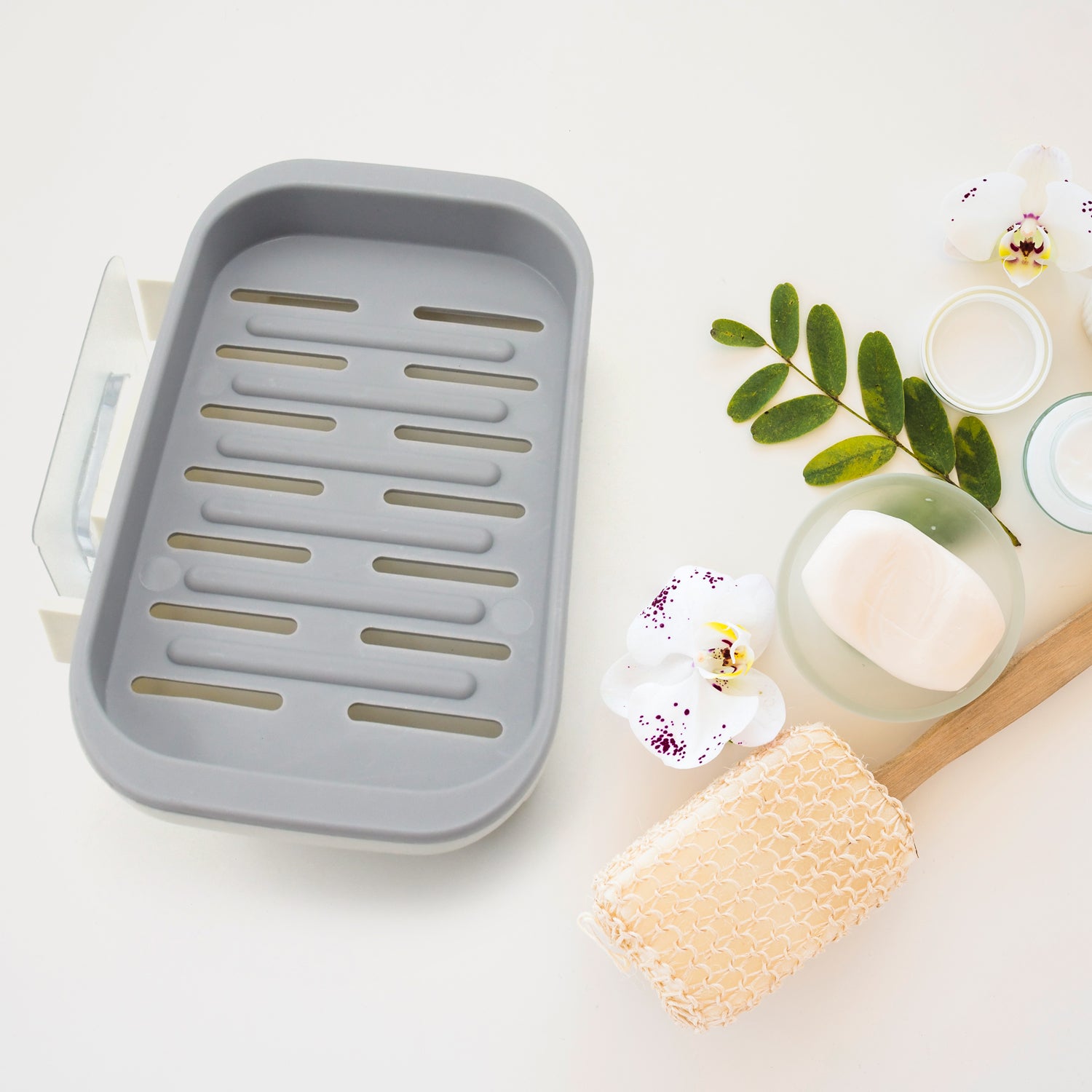 Bathroom Soap Holder, Soap Dish Container, Soap Case for Water Draining, Soap Holder Tray with Adhesive Sticker - Shivani Jaswal Bathroom Soap Holder, Soap Dish Container, Soap Case for Water Draining, Soap Holder Tray with Adhesive Sticker