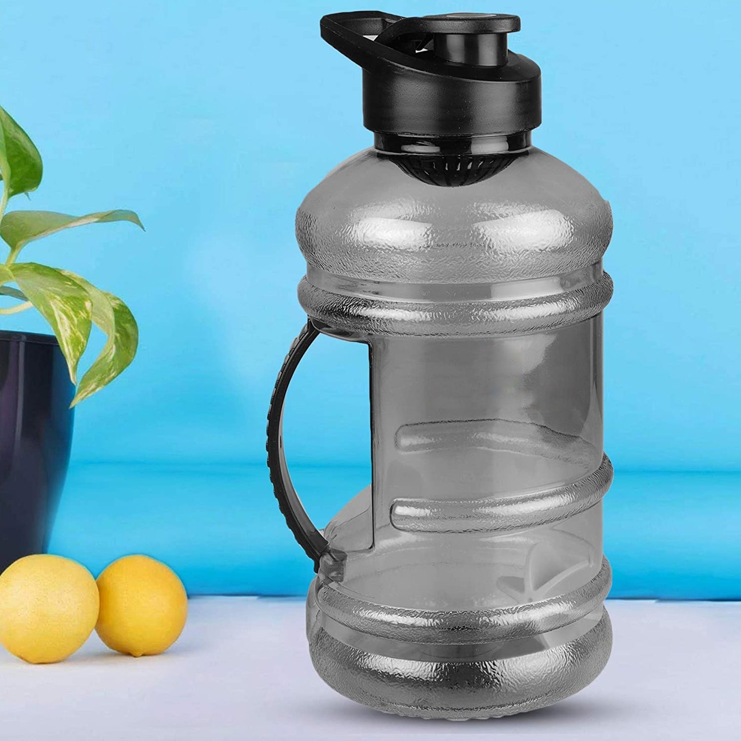 Sports Gym 1.5 Liters Gallon Water Bottle with Mixer and Strainer - Shivani Jaswal Sports Gym 1.5 Liters Gallon Water Bottle with Mixer and Strainer
