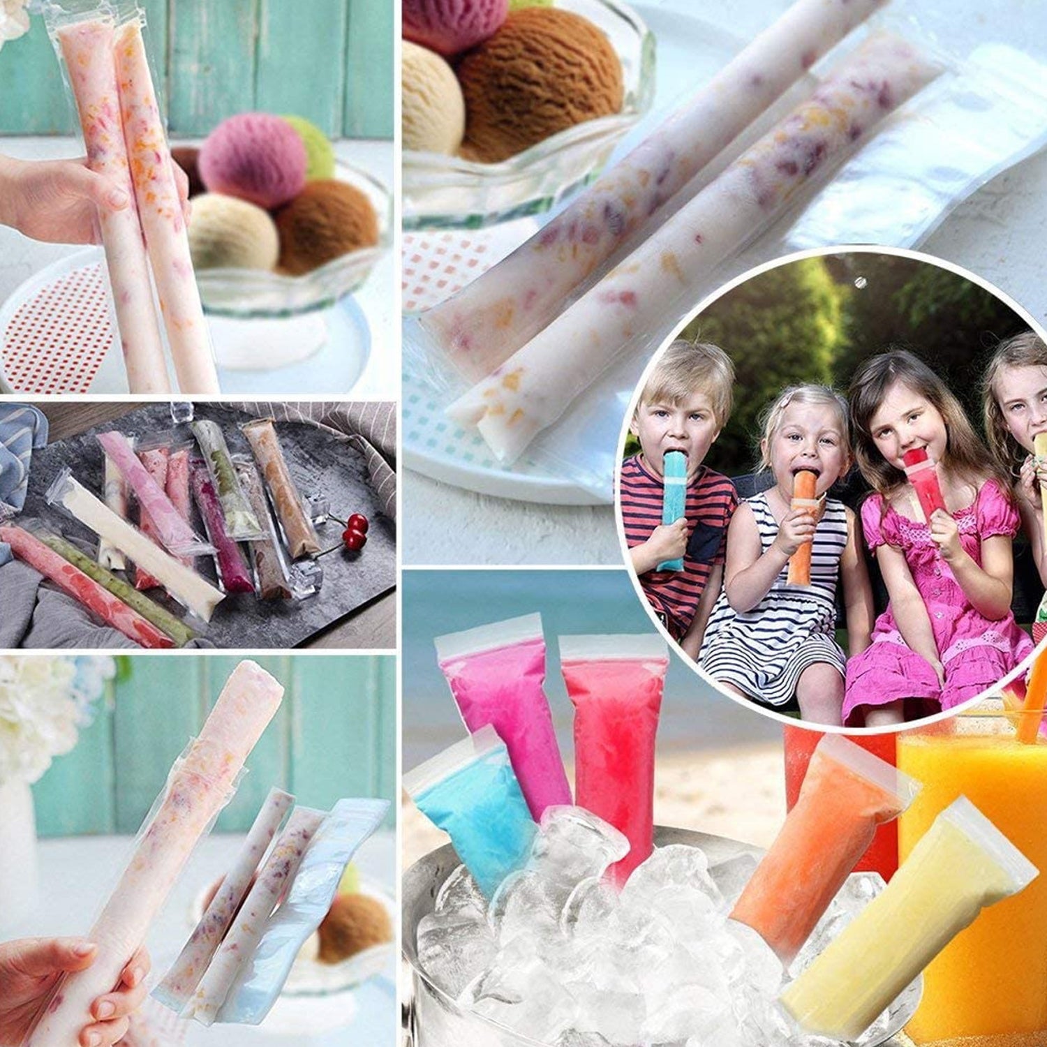 DIY Manual Popsicle Maker – Reusable Ice Cream Mold (Approx 20 Pcs Packing Bag) - Shivani Jaswal DIY Manual Popsicle Maker – Reusable Ice Cream Mold (Approx 20 Pcs Packing Bag)
