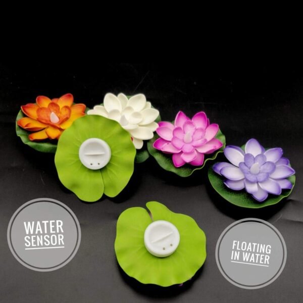 Smokeless LED Lotus Candles (2 Pc): Indoor/Outdoor DÃƒÂ©cor