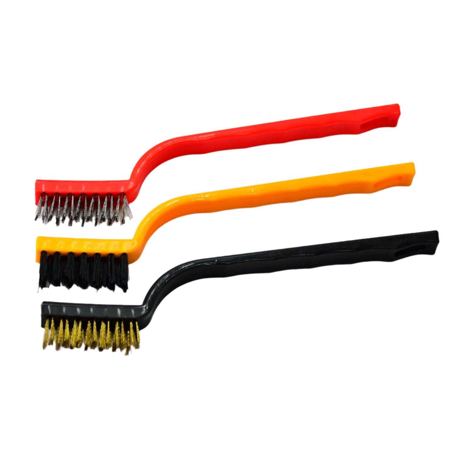 3-Piece Mini Wire Brush Set: Tackle Tough Cleaning Jobs (Multi-Material) - Shivani Jaswal 3-Piece Mini Wire Brush Set: Tackle Tough Cleaning Jobs (Multi-Material)