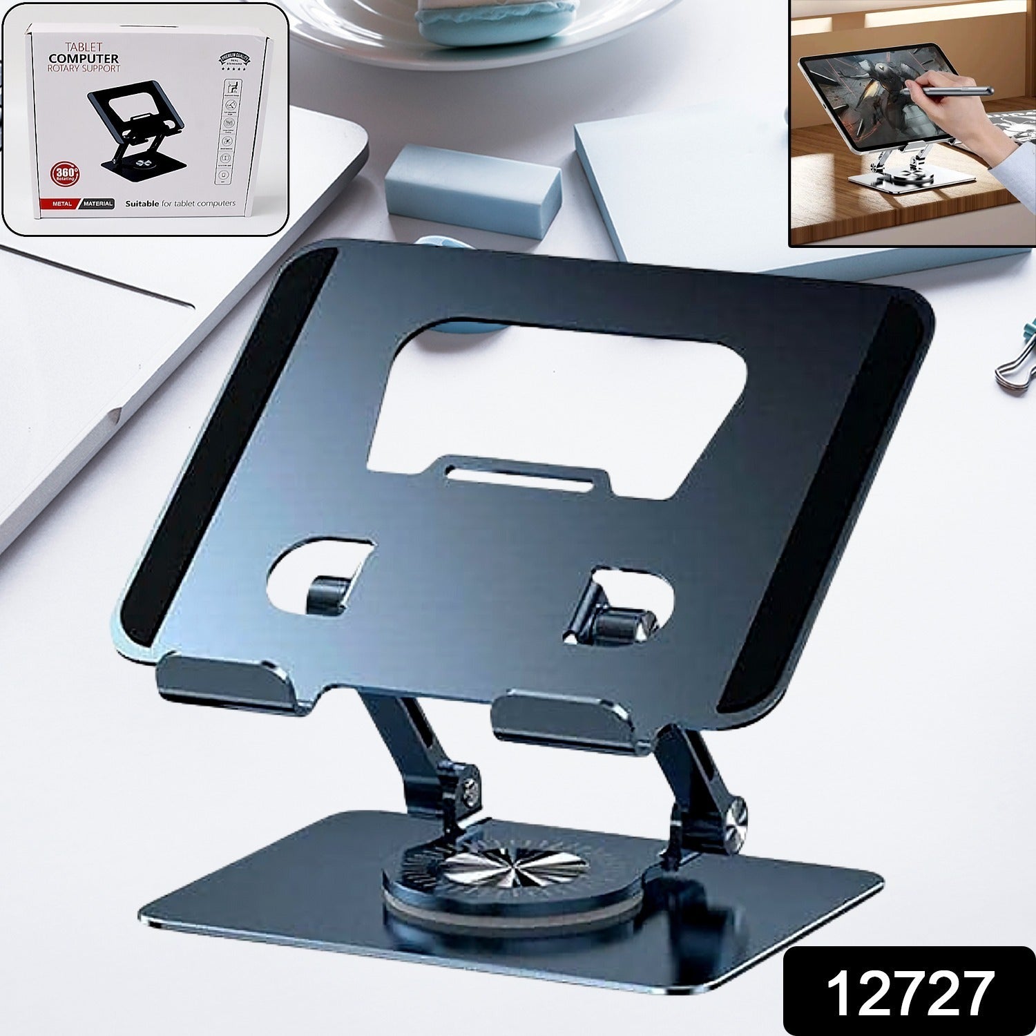 Aluminum Alloy 360°Rotating Bracket, Adjustable Laptop Stand, Portable Foldable Ergonomic Laptop Support - Shivani Jaswal Aluminum Alloy 360°Rotating Bracket, Adjustable Laptop Stand, Portable Foldable Ergonomic Laptop Support