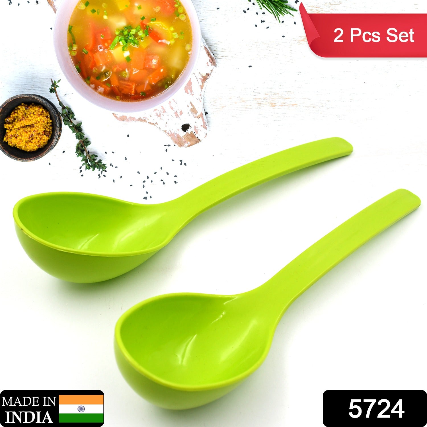 Plastic Spoon Kitchen Multipurpose Serving Ladle for Frying, Serving, Turner, Curry Ladle, Serving Rice, Spoon Used While Eating and Serving Food Stuffs Etc (2 Pcs Set / 10 Inch ) - Shivani Jaswal Plastic Spoon Kitchen Multipurpose Serving Ladle for Frying, Serving, Turner, Curry Ladle, Serving Rice, Spoon Used While Eating and Serving Food Stuffs Etc (2 Pcs Set / 10 Inch )