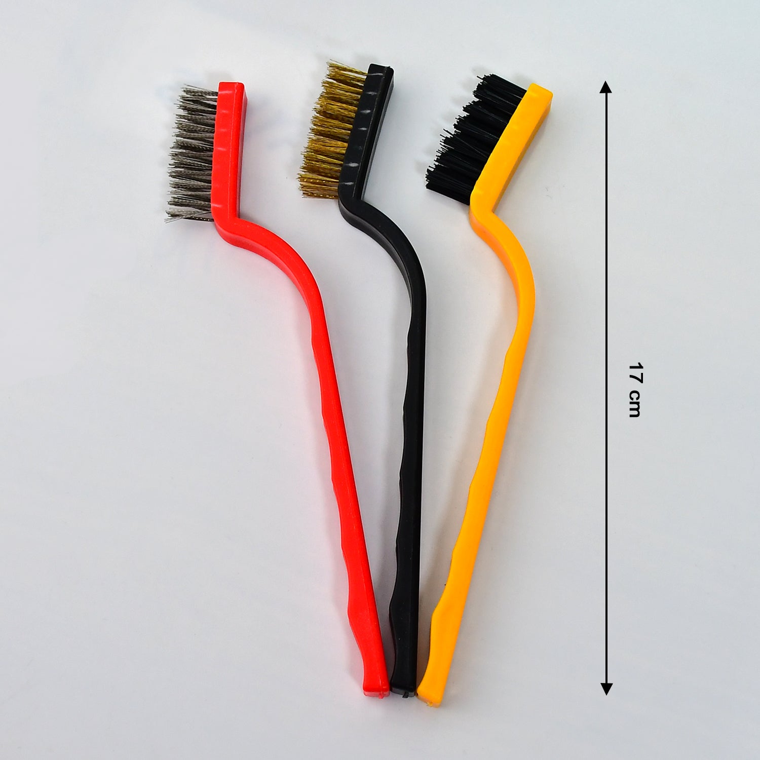 3-Piece Mini Wire Brush Set: Tackle Tough Cleaning Jobs (Multi-Material) - Shivani Jaswal 3-Piece Mini Wire Brush Set: Tackle Tough Cleaning Jobs (Multi-Material)