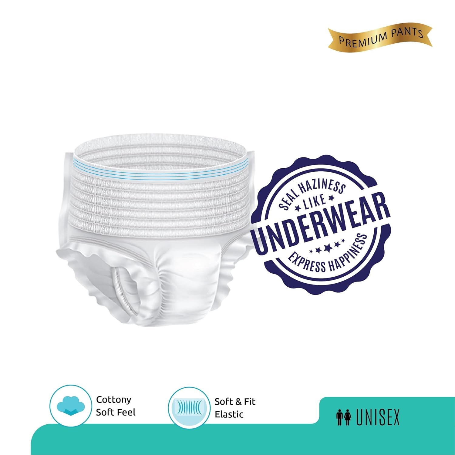 Senior Care Essentials: Large-XL Adult Diaper Pants (Waist 90-140cm) - Shivani Jaswal Senior Care Essentials: Large-XL Adult Diaper Pants (Waist 90-140cm)