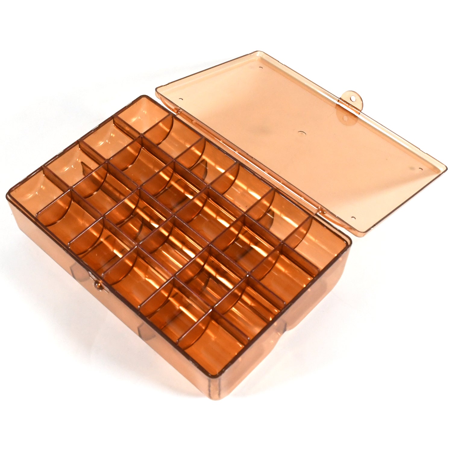 2 layer Acrylic Jewelry Storage Box Dustproof Earring Box, Storage Box Portable Nail Art Storage Case, 24-Grid Small and 6-Grid Big case Makeup Vanity Box (1 Pc / 30 Compartment) - Shivani Jaswal 2 layer Acrylic Jewelry Storage Box Dustproof Earring Box, Storage Box Portable Nail Art Storage Case, 24-Grid Small and 6-Grid Big case Makeup Vanity Box (1 Pc / 30 Compartment)