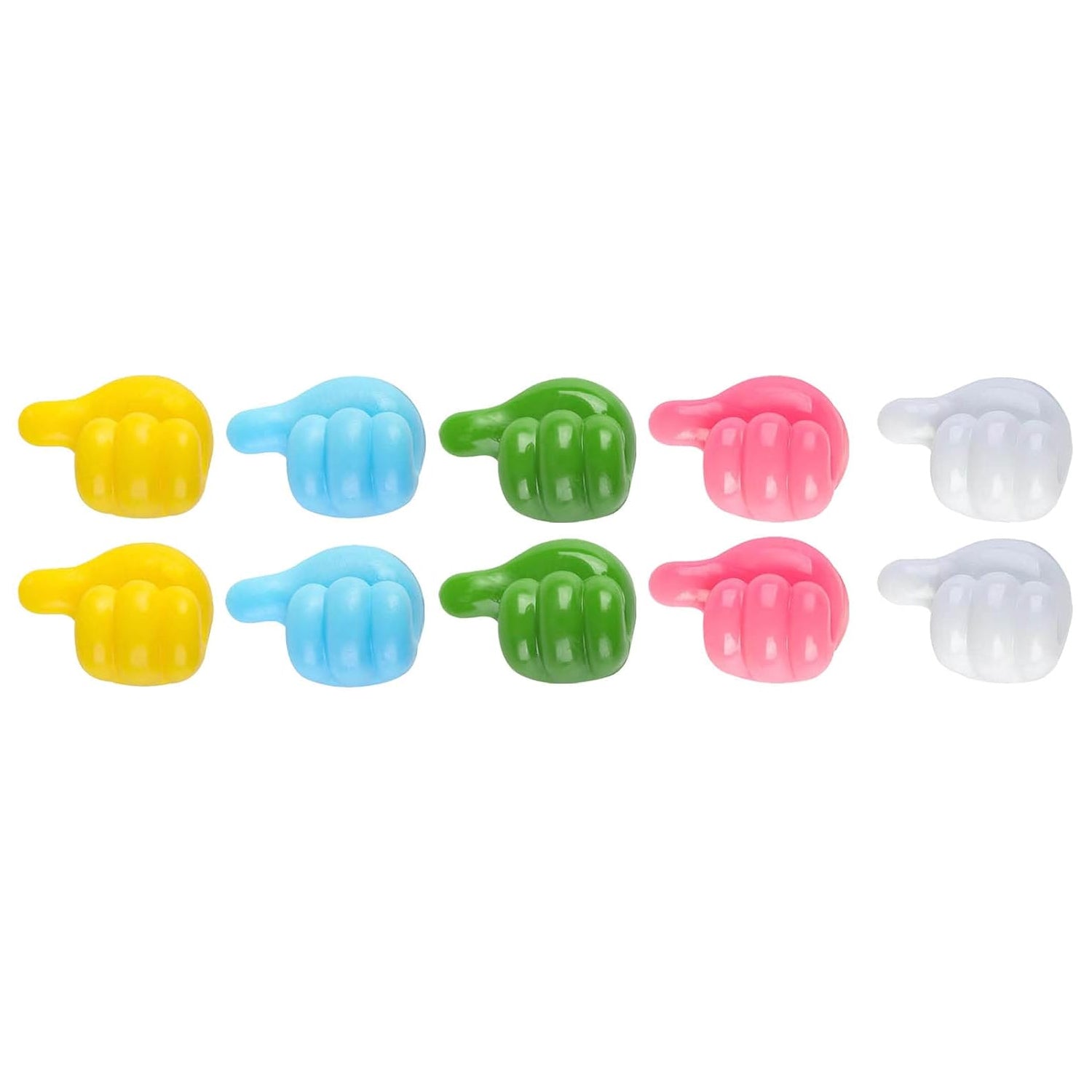 Thumb Cable Clips, Multi-Color Cord Organizer for Home, Office, Car (10 Pc Set) - Shivani Jaswal Thumb Cable Clips, Multi-Color Cord Organizer for Home, Office, Car (10 Pc Set)
