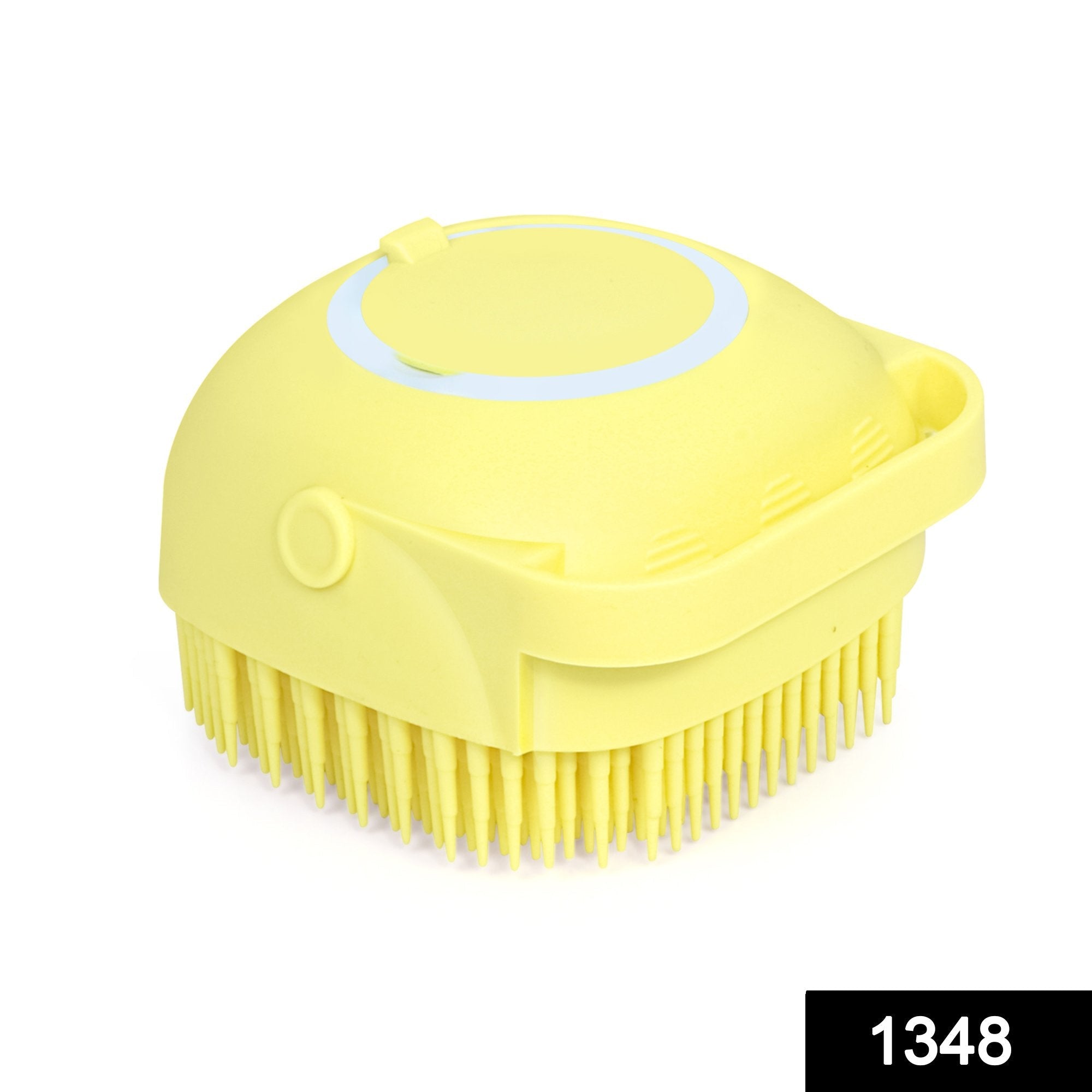 Silicone Massage Bath Body Brush Soft Bristle With Shampoo Dispenser - Shivani Jaswal Silicone Massage Bath Body Brush Soft Bristle With Shampoo Dispenser