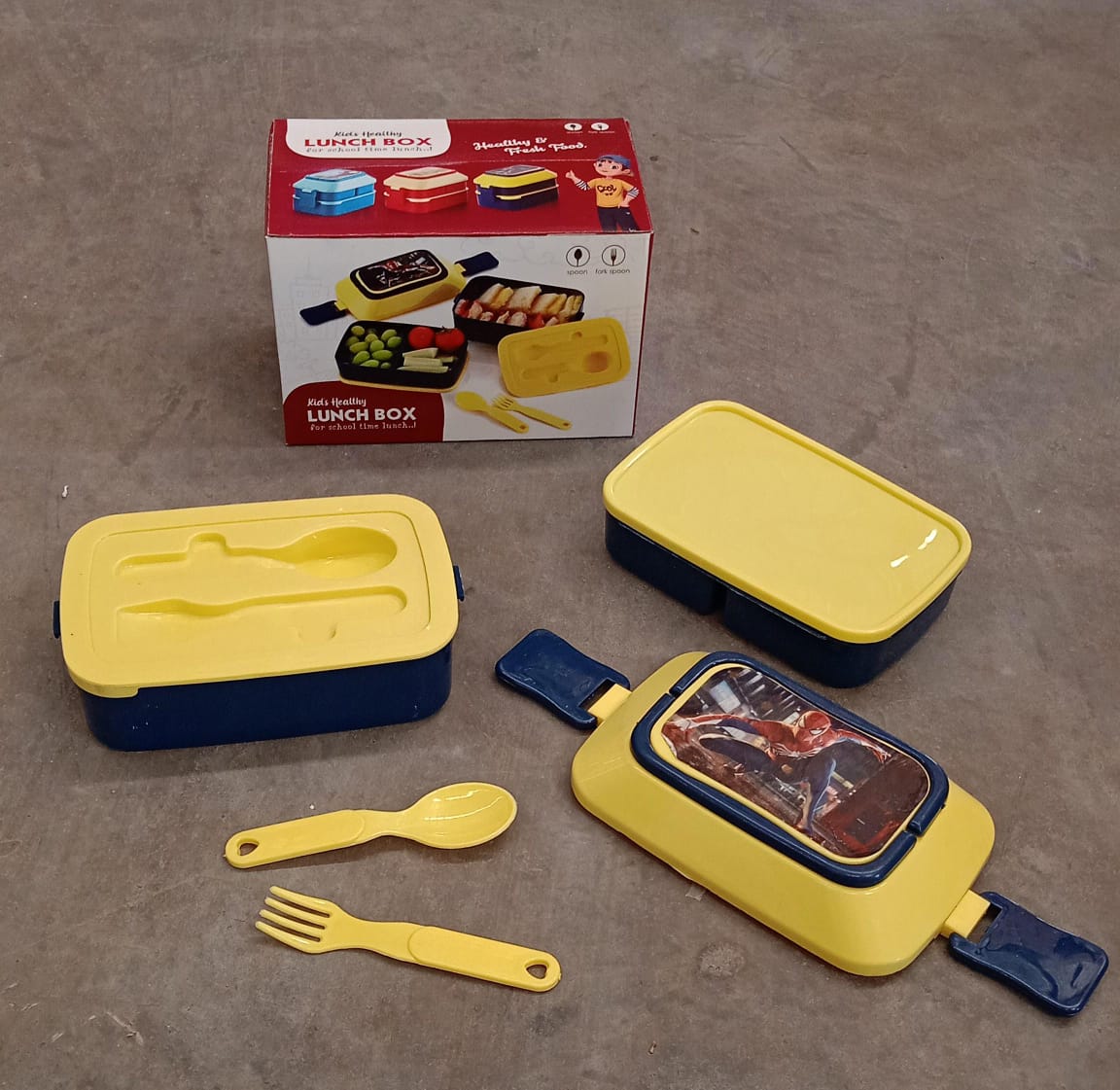 5621 Double Layer Lunch Box Stylish Lid Lunch Box With Fork & Spoon Lunch Box For Children School Lunch Box - Shivani Jaswal 5621 Double Layer Lunch Box Stylish Lid Lunch Box With Fork & Spoon Lunch Box For Children School Lunch BoxÂ