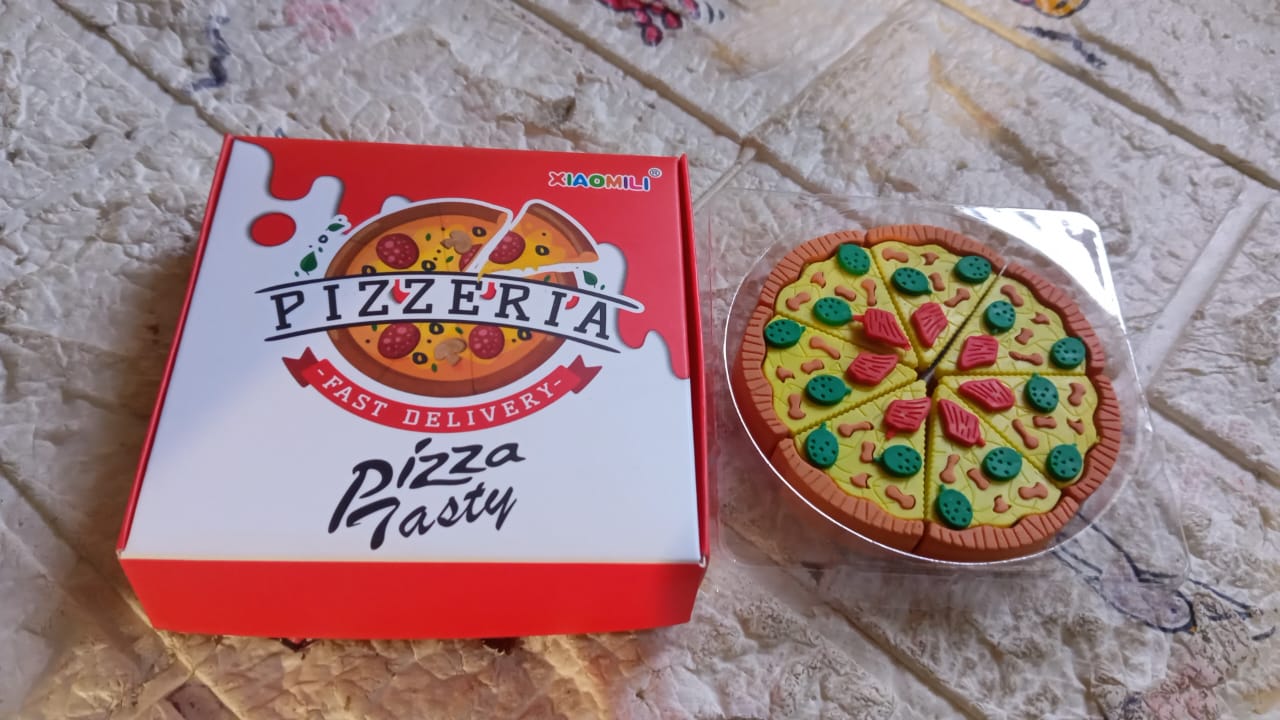 3D Pizza Slices Eraser Set – Fancy & Colorful Stationery for Kids & Gifts (7 slice) - Shivani Jaswal 3D Pizza Slices Eraser Set – Fancy & Colorful Stationery for Kids & Gifts (7 slice)