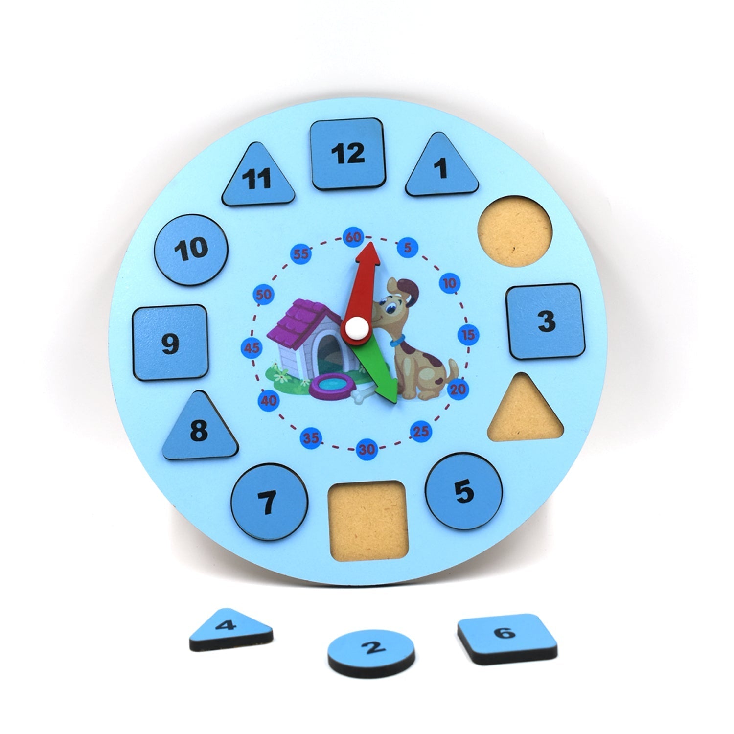 AT49 Wooden Clock Toy and game for kids and babies for playing and enjoying purposes. - Shivani Jaswal AT49 Wooden Clock Toy and game for kids and babies for playing and enjoying purposes.