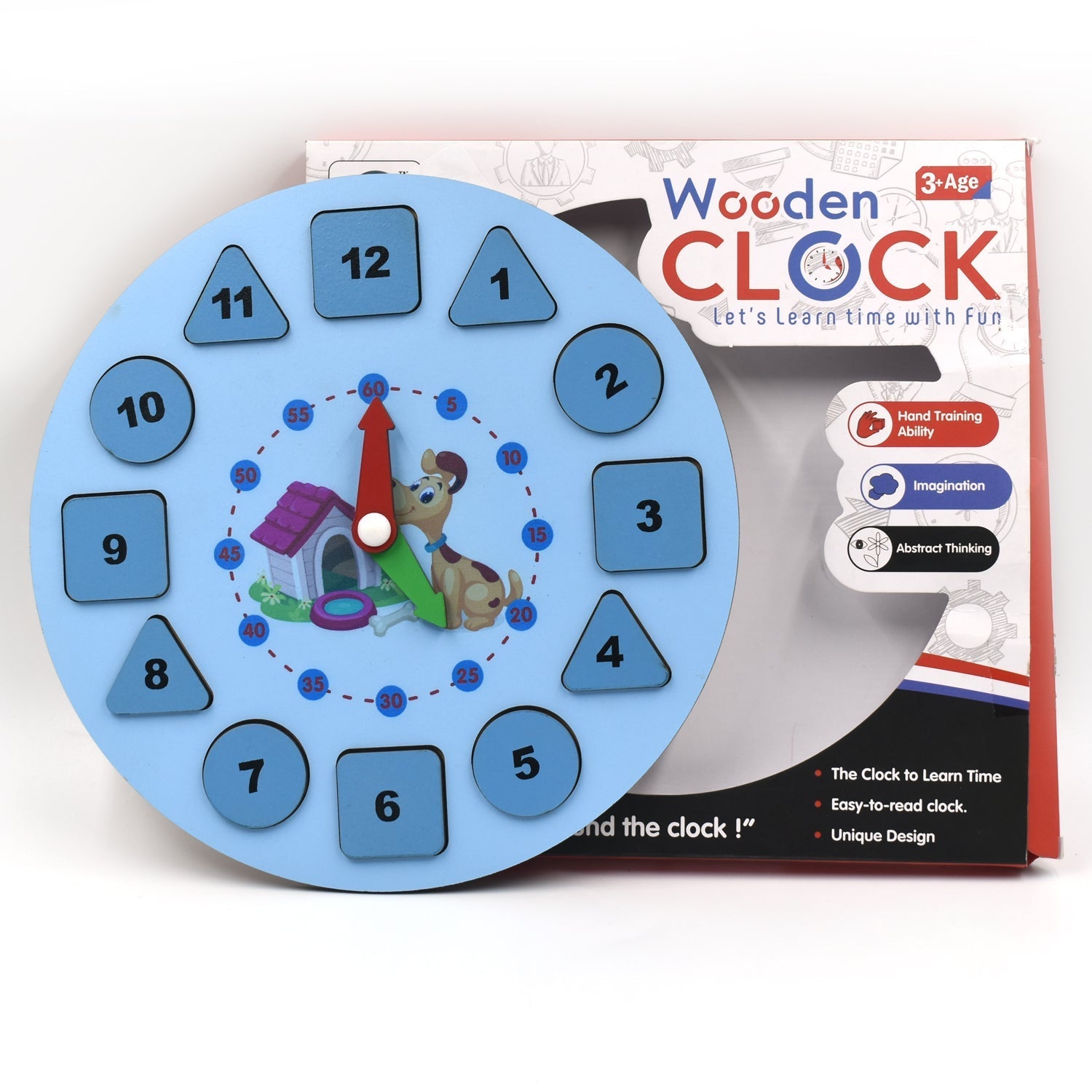 AT49 Wooden Clock Toy and game for kids and babies for playing and enjoying purposes. - Shivani Jaswal AT49 Wooden Clock Toy and game for kids and babies for playing and enjoying purposes.
