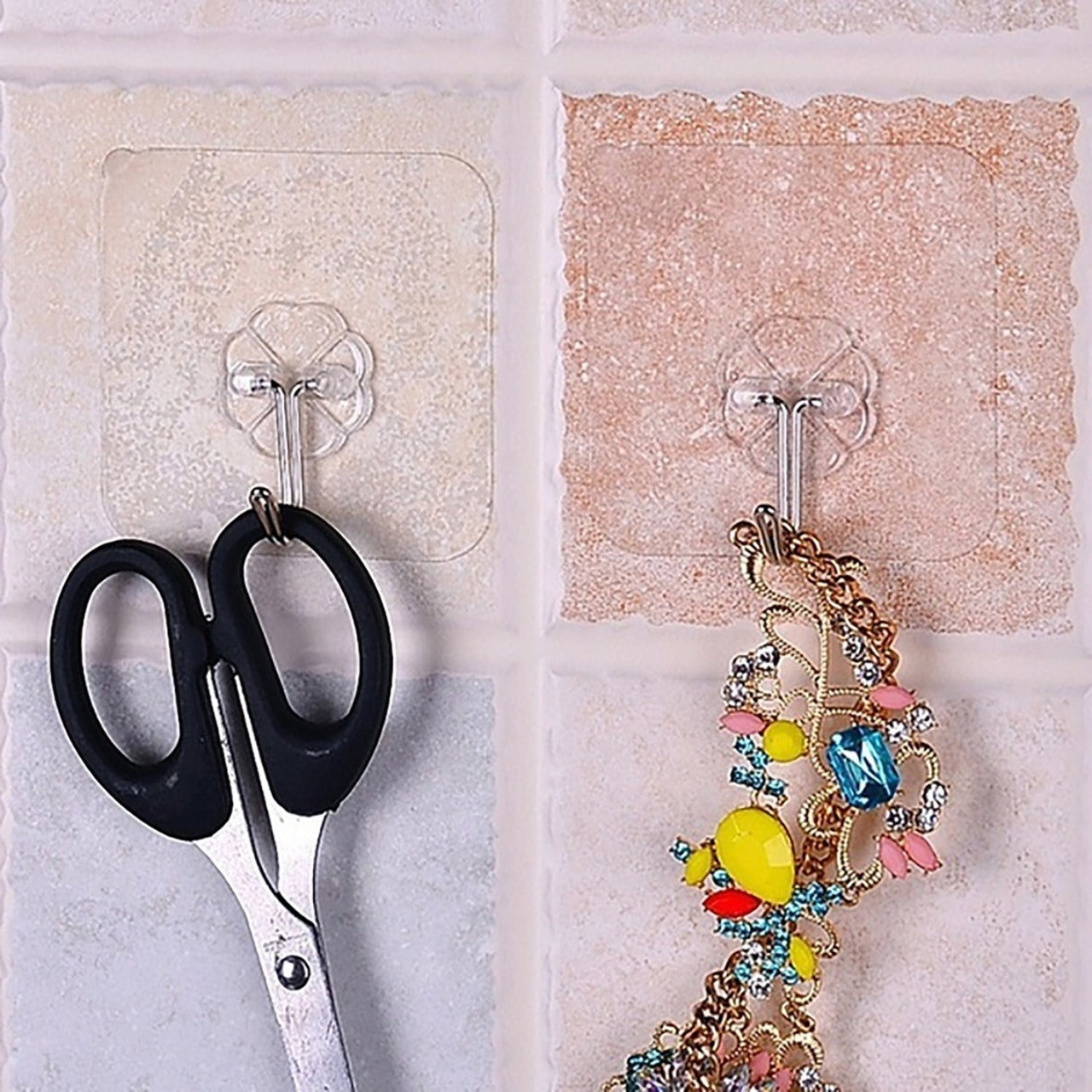 100PC MULTIPURPOSE STRONG SMALL STAINLESS STEEL ADHESIVE WALL HOOKS - Shivani Jaswal 100PC MULTIPURPOSE STRONG SMALL STAINLESS STEEL ADHESIVE WALL HOOKS