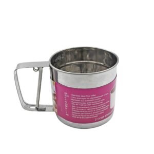Stainless Steel Flour Sifter Ã¢â‚¬â€œ Handheld Baking Sieve with Measuring Scale