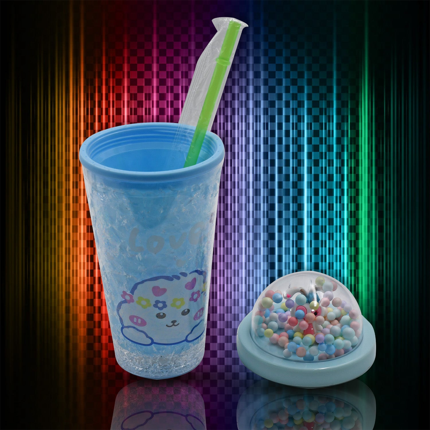 LED Light Unicorn Sipper Water Bottle Mason Jar Tumbler with Straw for Kids Glitter Sipper with Toy Drinking Cups for Boys and Girls School/Tuition/Gym/ Picnic, Kids and Adults, Birthday Return Gifts - Shivani Jaswal LED Light Unicorn Sipper Water Bottle Mason Jar Tumbler with Straw for Kids Glitter Sipper with Toy Drinking Cups for Boys and Girls School/Tuition/Gym/ Picnic, Kids and Adults, Birthday Return Gifts