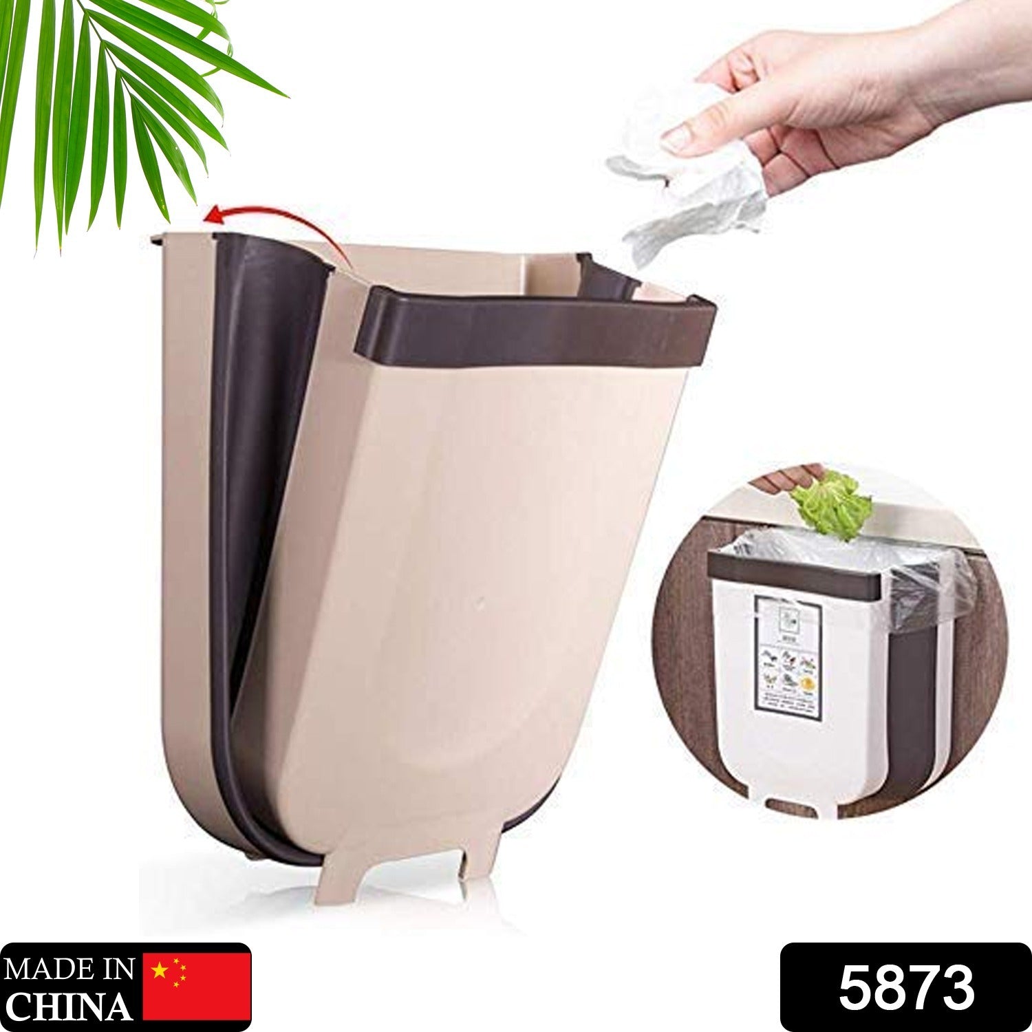 Hanging Trash Can for Kitchen Cabinet Door, Small Collapsible Foldable Waste Bins, Hanging Trash Holder for Bathroom Bedroom Office Car, Portable. - Shivani Jaswal Hanging Trash Can for Kitchen Cabinet Door, Small Collapsible Foldable Waste Bins, Hanging Trash Holder for Bathroom Bedroom Office Car, Portable.