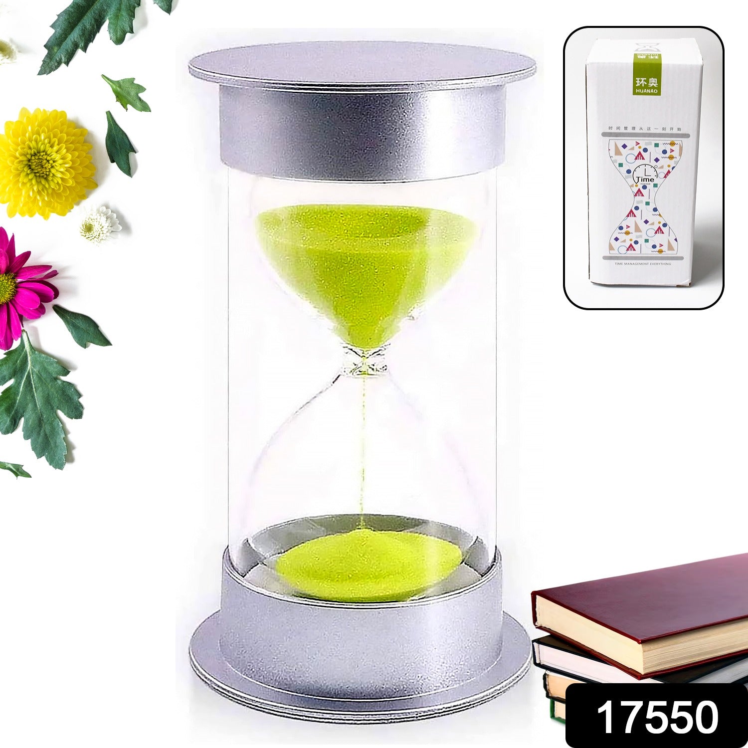 45-Minute Green Sand Timer – Hourglass Time Management Tool for Classroom & Games (Color : Green) - Shivani Jaswal 45-Minute Green Sand Timer – Hourglass Time Management Tool for Classroom & Games (Color : Green)