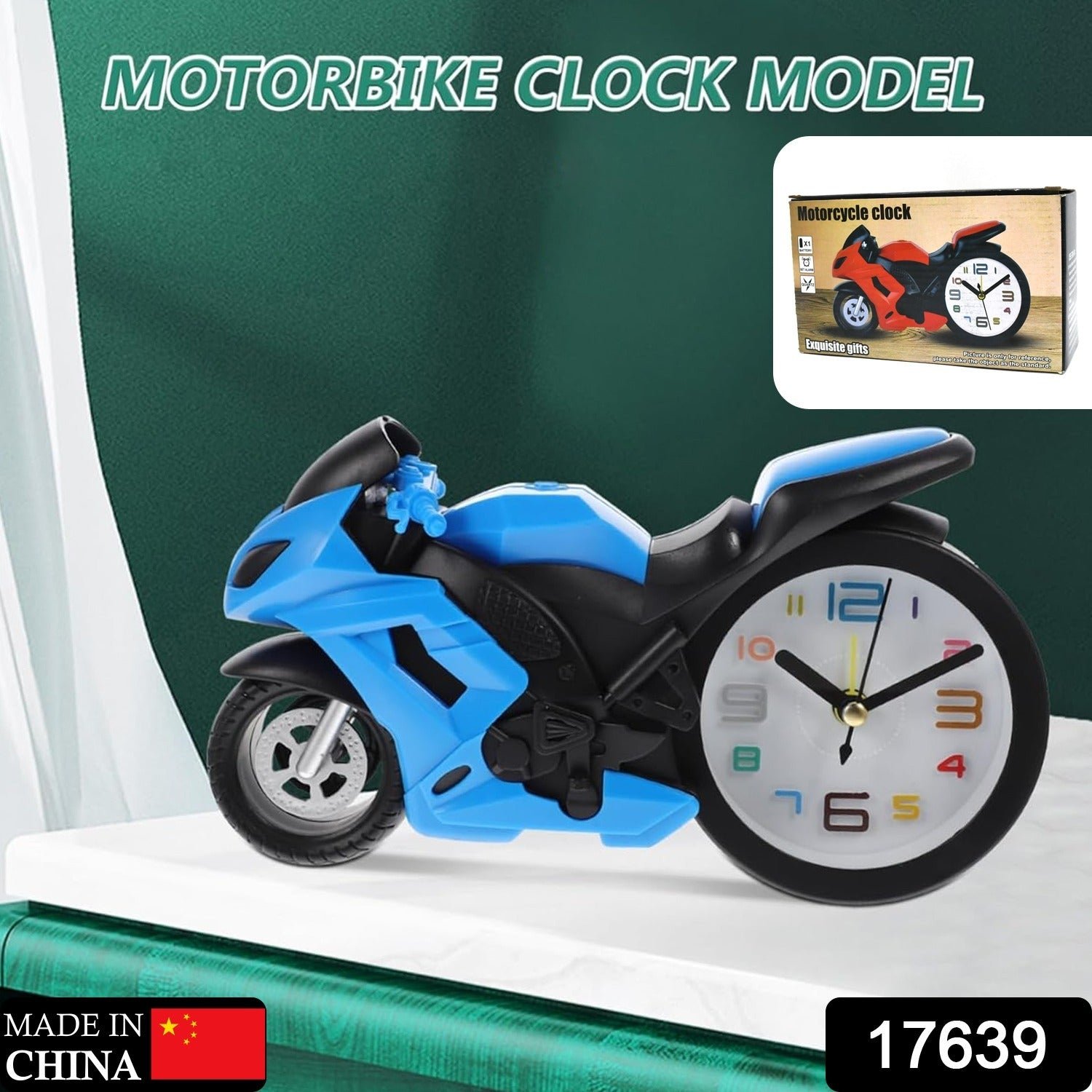Retro Motorcycle Alarm Clock – Novelty Bike Engine Style Desk Clock - Shivani Jaswal Retro Motorcycle Alarm Clock – Novelty Bike Engine Style Desk Clock