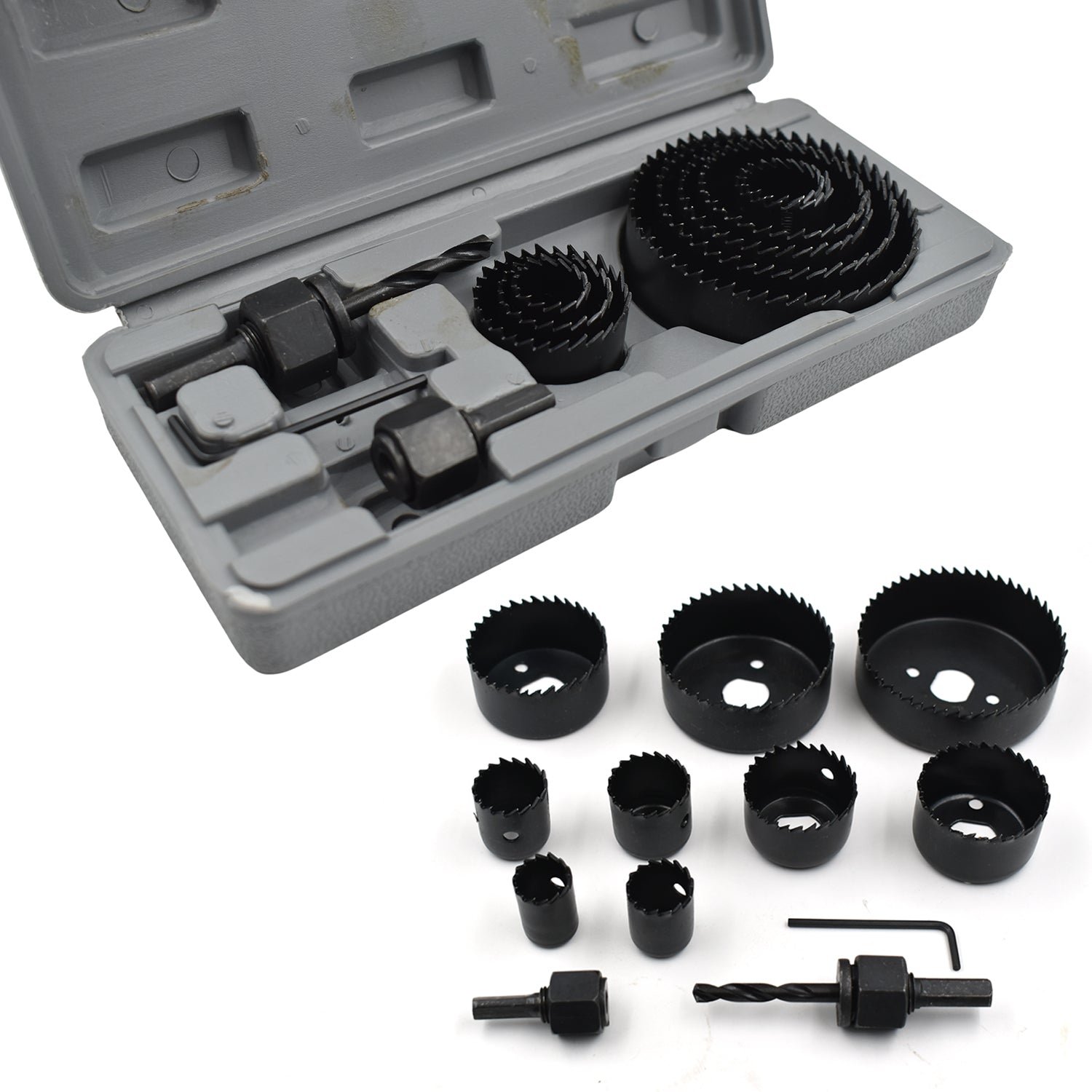 12 pcs 19-64mm Hole Saw Kit - Shivani Jaswal 12 pcs 19-64mm Hole Saw Kit
